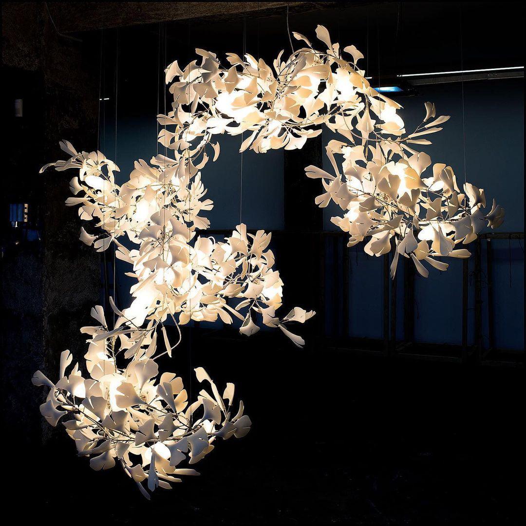 Gingko Vortex Chandelier – detail 21