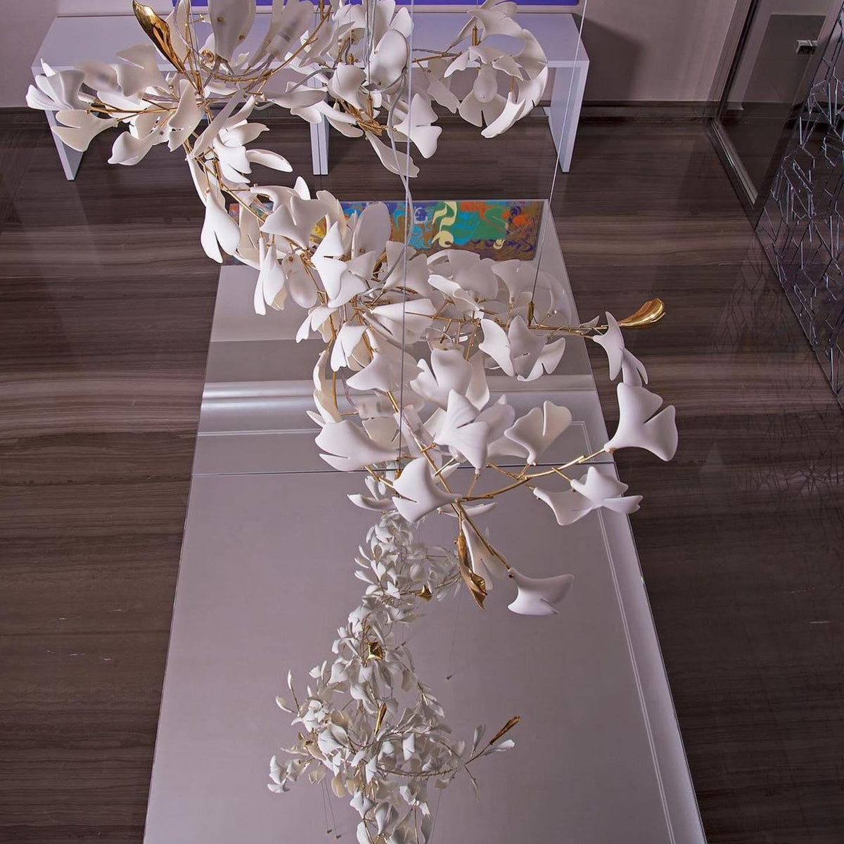 Gingko Vortex Chandelier – detail 33
