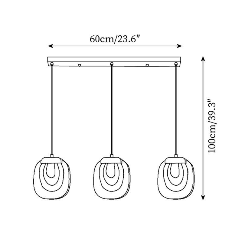 Glass Ripples Pendant Lamp – detail 7