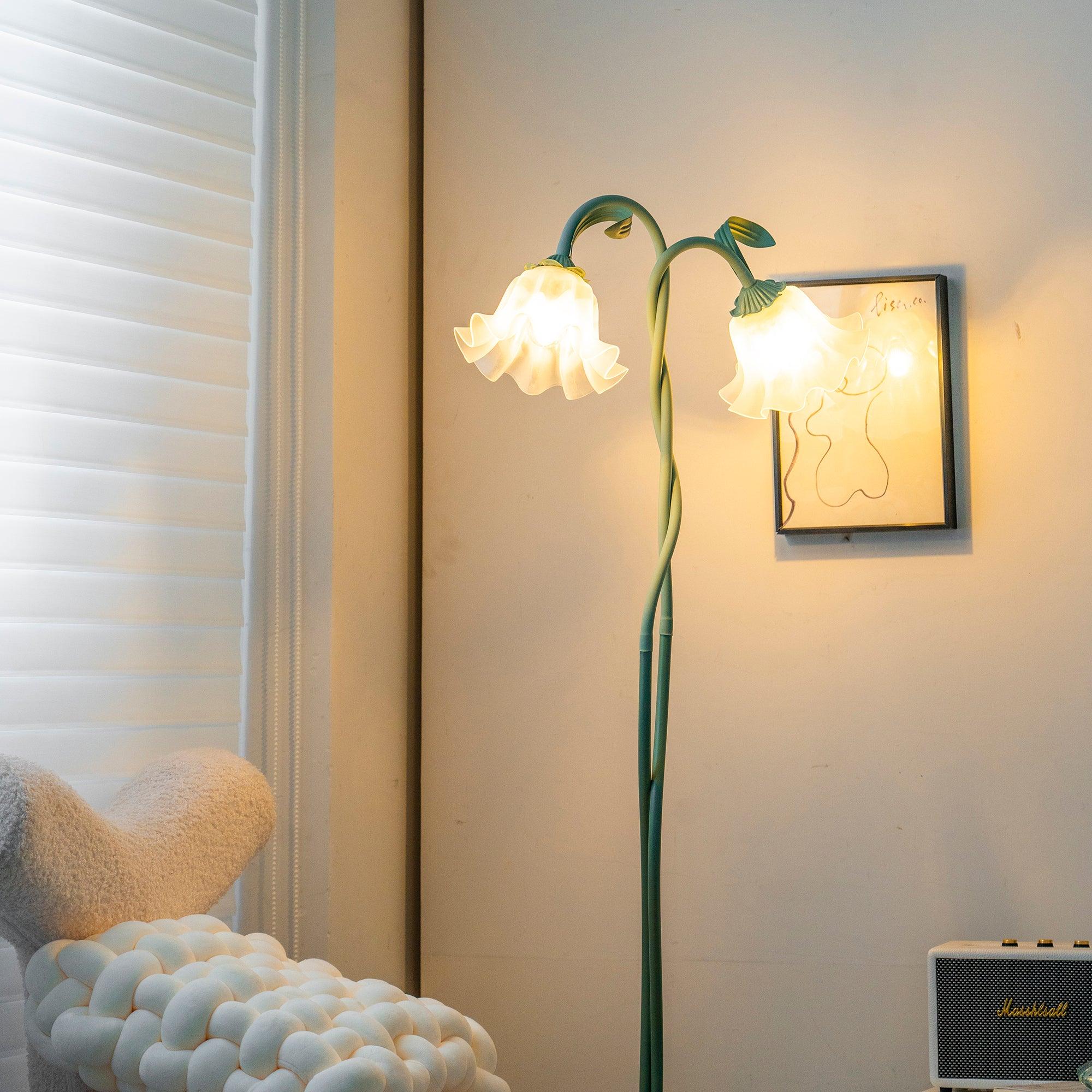 Talivay Floral Floor Lamp