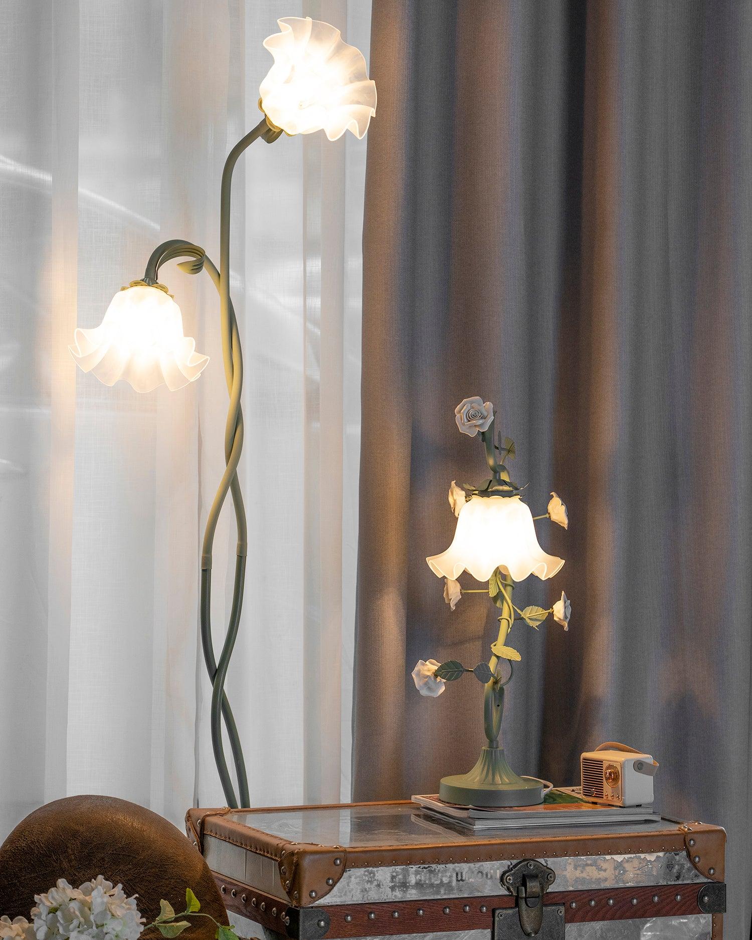 Talivay Floral Floor Lamp