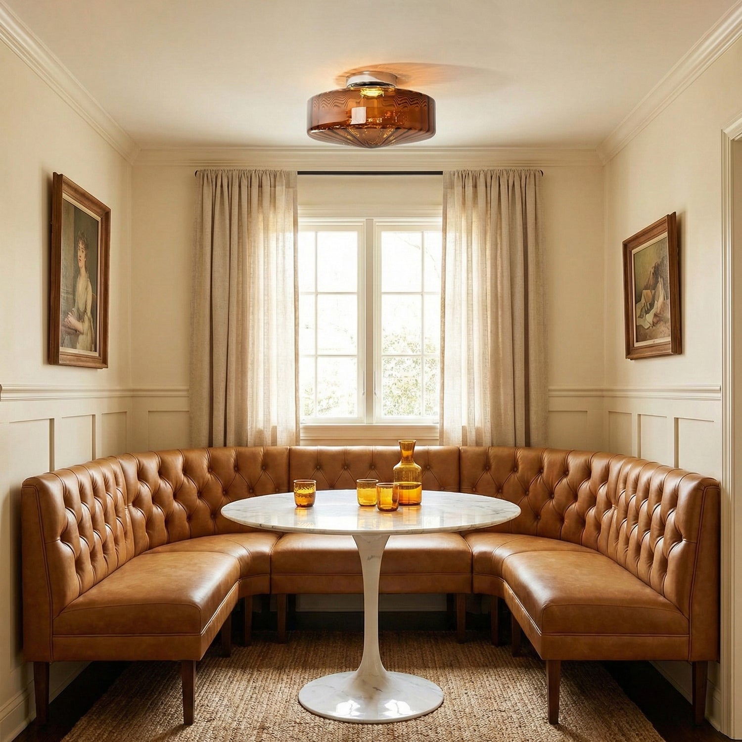 Eliani Ribbed Ceiling Light