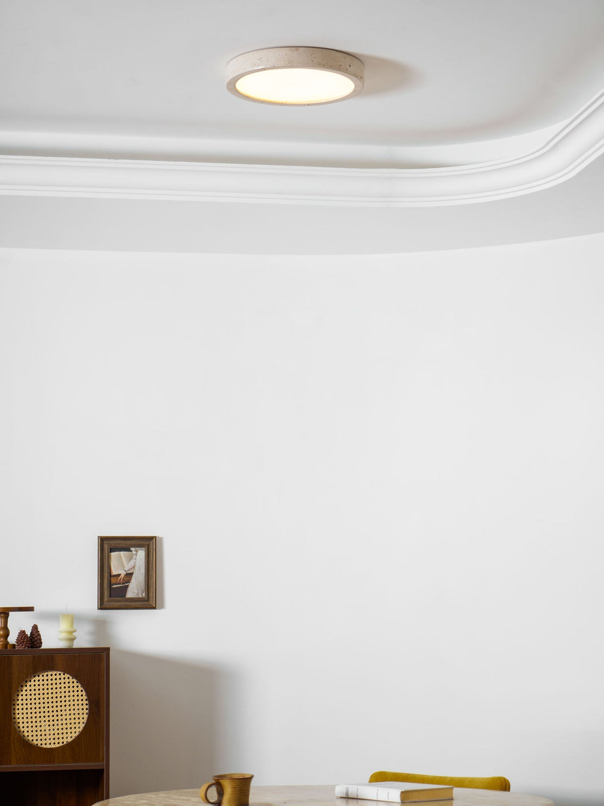 Horizon Travertine Ceiling Light – detail 11