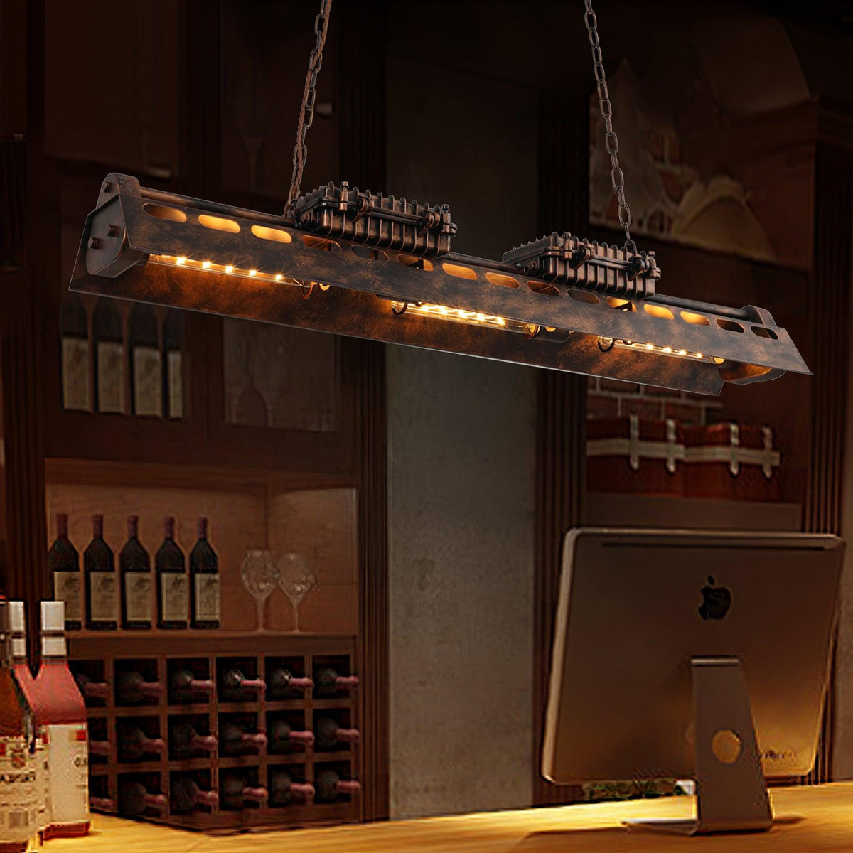 Industrial Steampunk Chandelier – detail 12