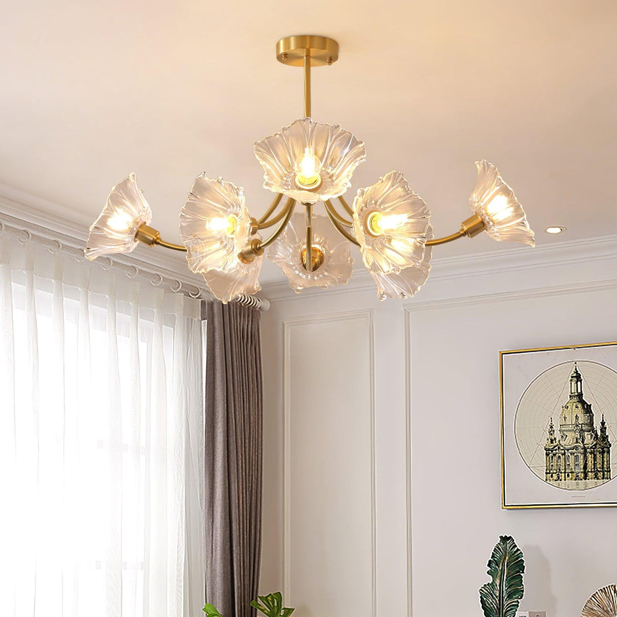 Kalin Flower Glass Chandelier – detail 13