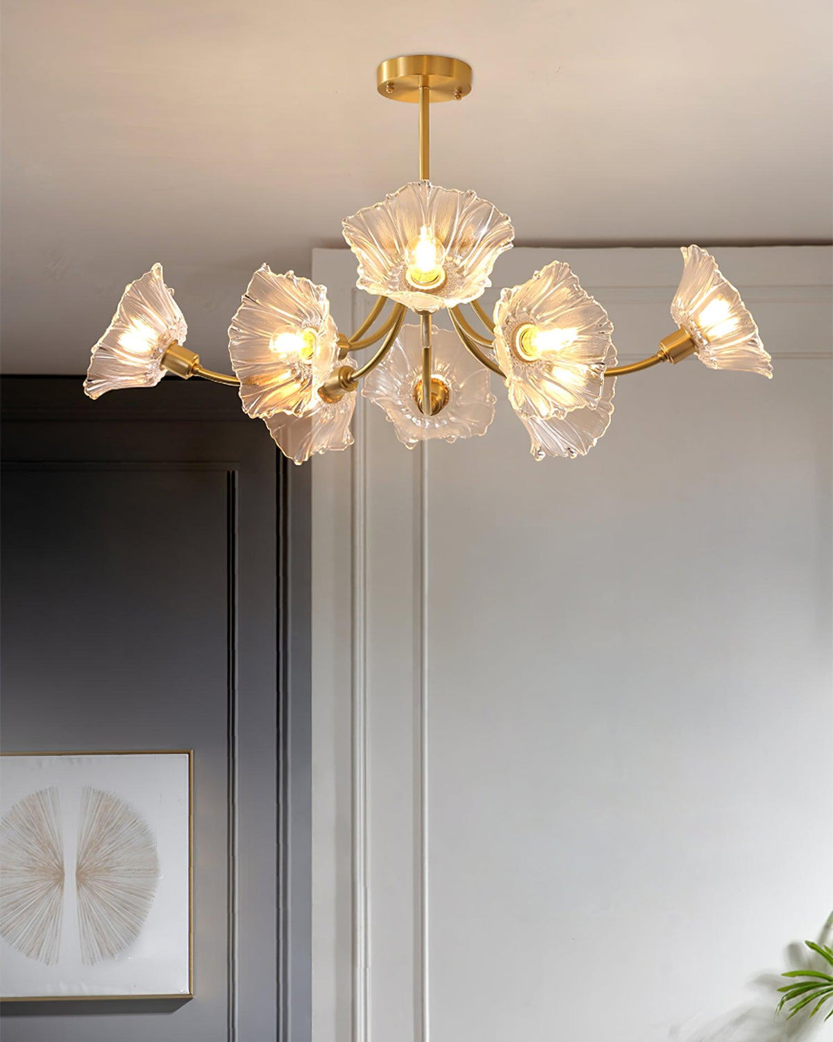 Kalin Flower Glass Chandelier – detail 12