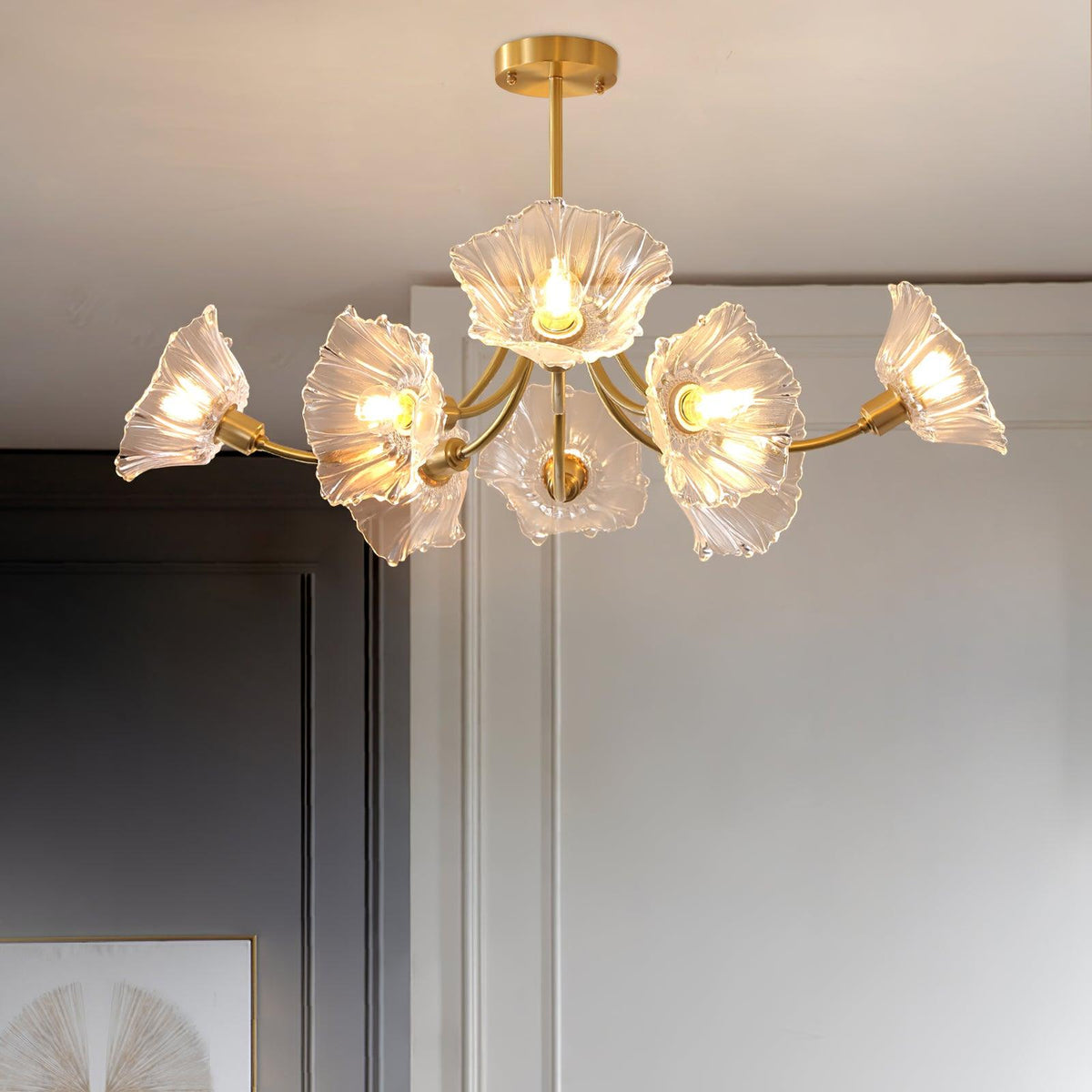 Kalin Flower Glass Chandelier – detail 10