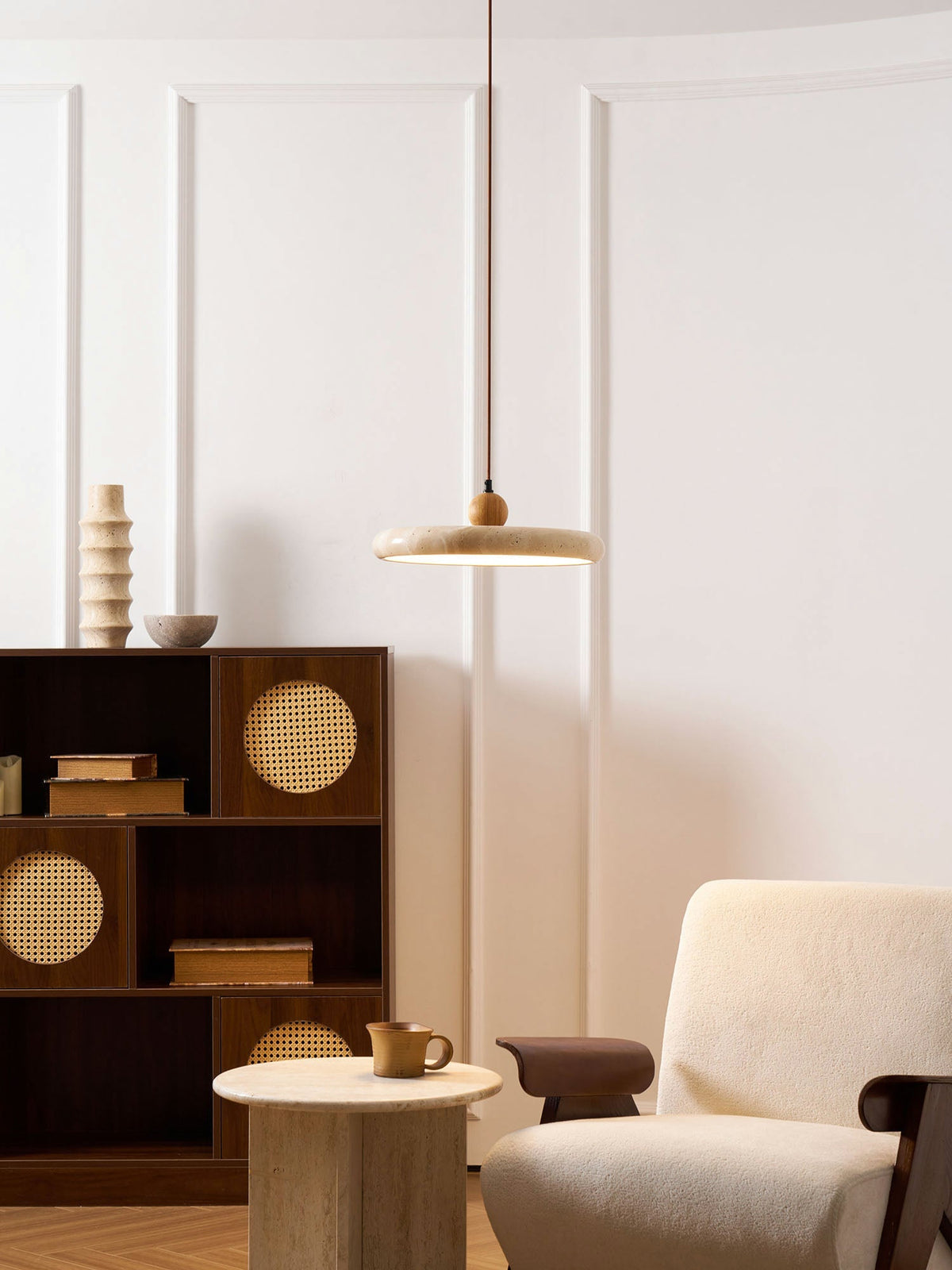 Lola Travertine Pendant Light – detail 7