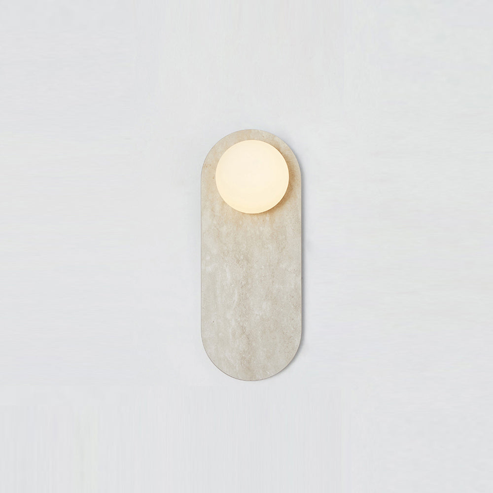 Solelon Oval Marble Wall Light