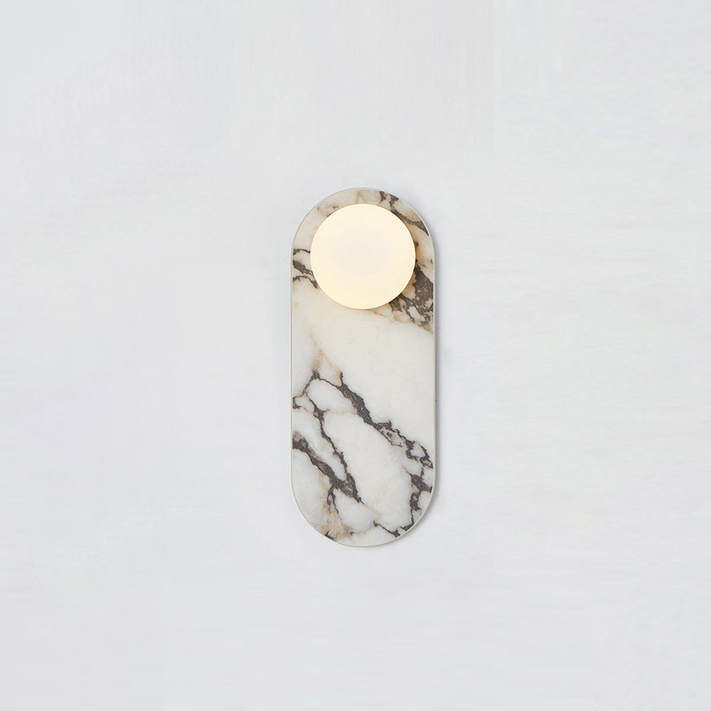 Solelon Oval Marble Wall Light