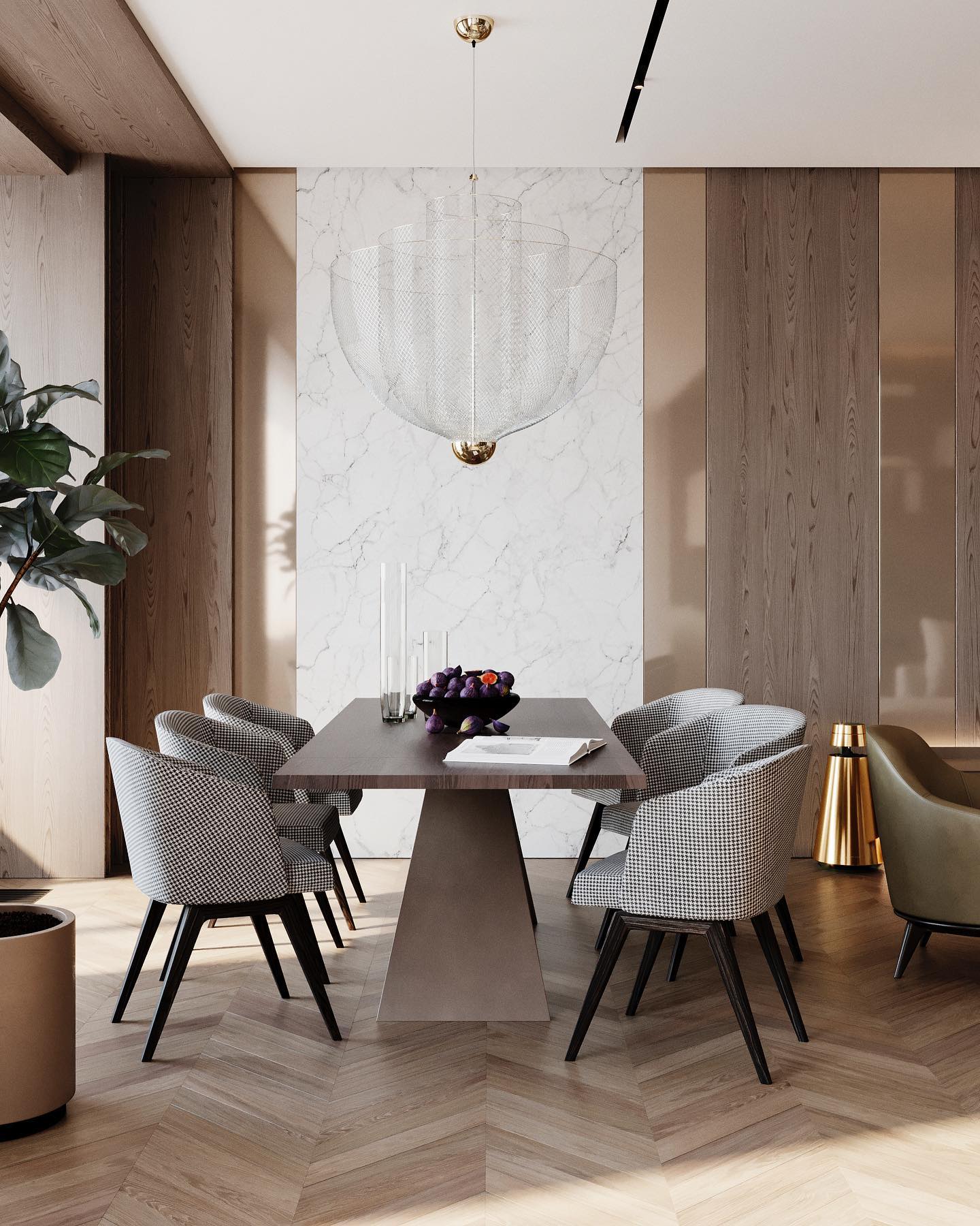 Sagevayn Geometric Chandelier