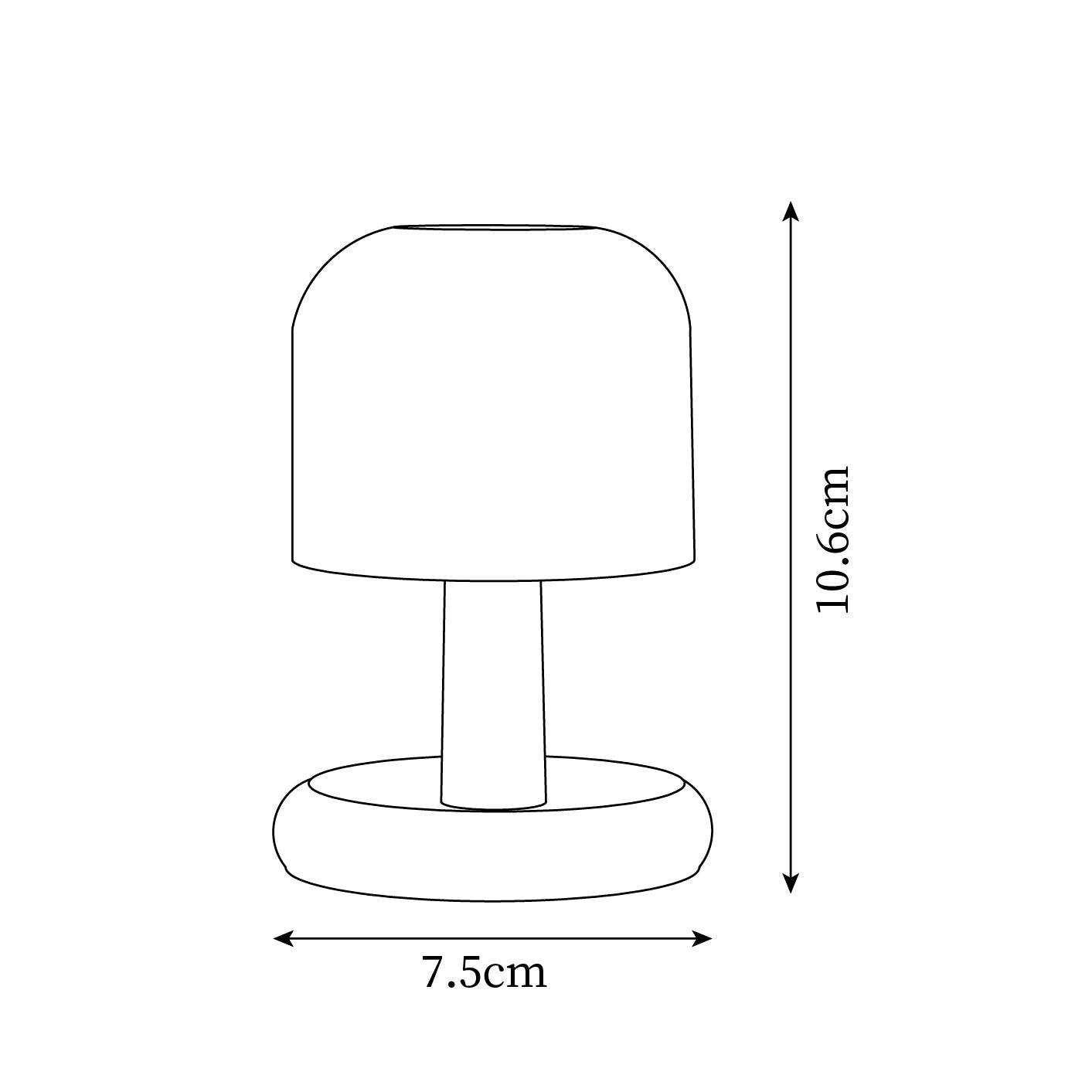 Avia Mushroom Table Lamp