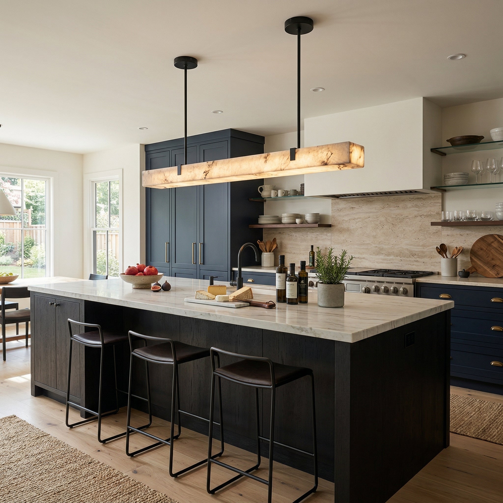 Tavoa Alabaster Linear Chandelier