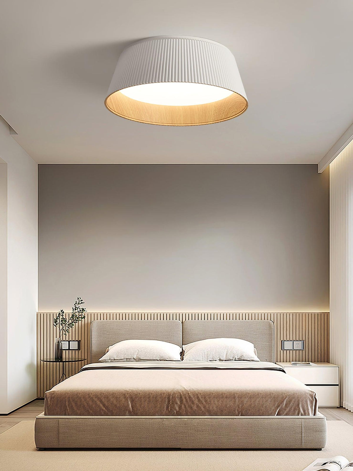 Modern Ribbed Ceiling Light – detail 24