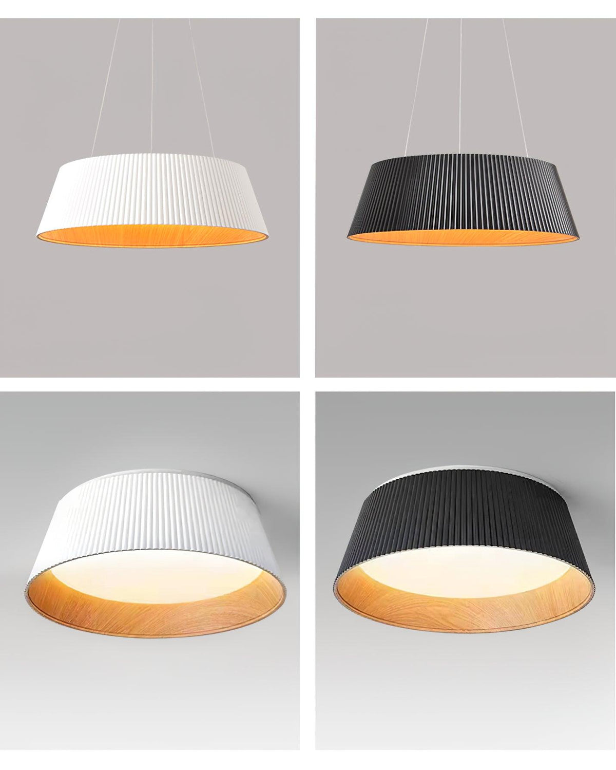 Modern Ribbed Ceiling Light – detail 32