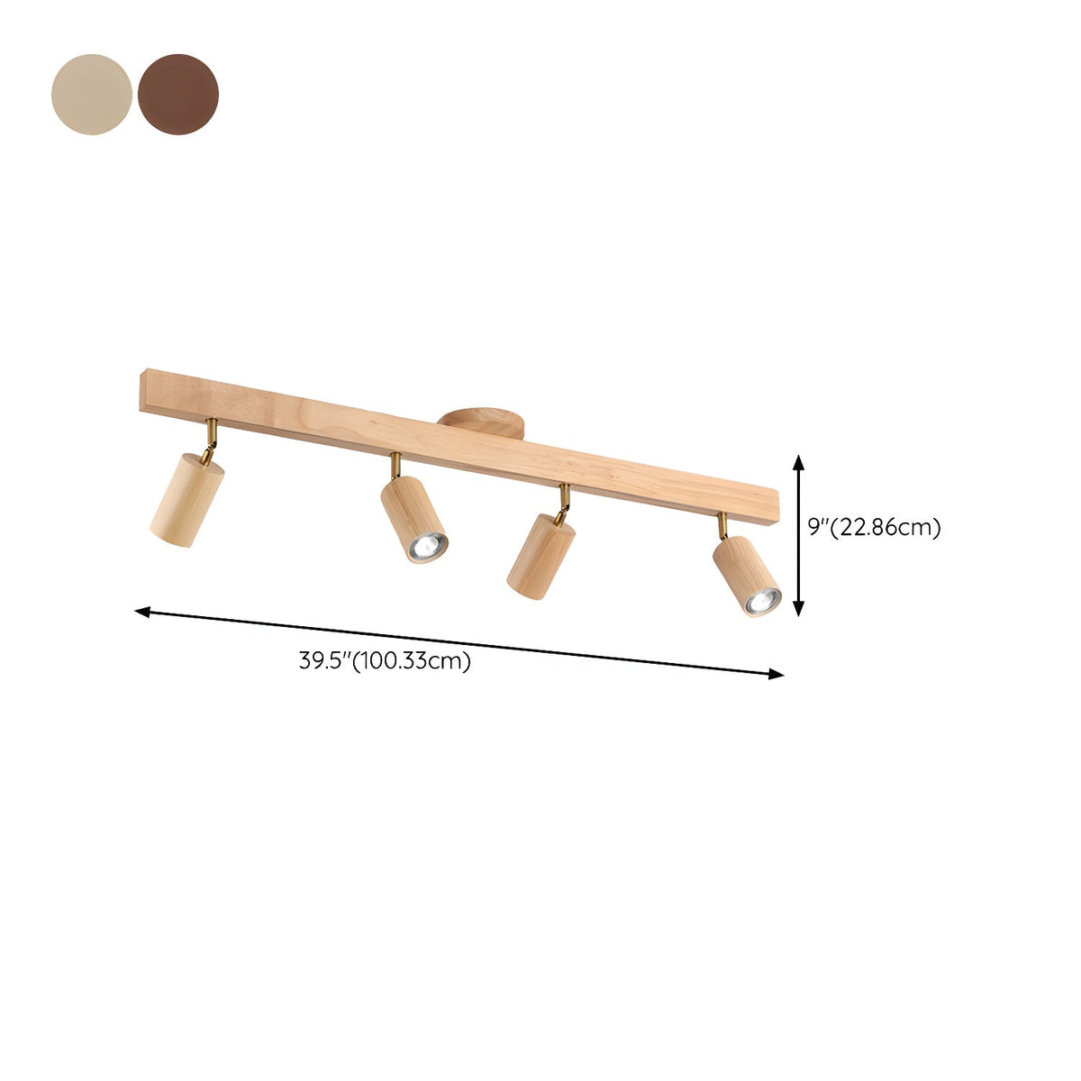 Natural Wood Beam Spotlight Light – detail 15