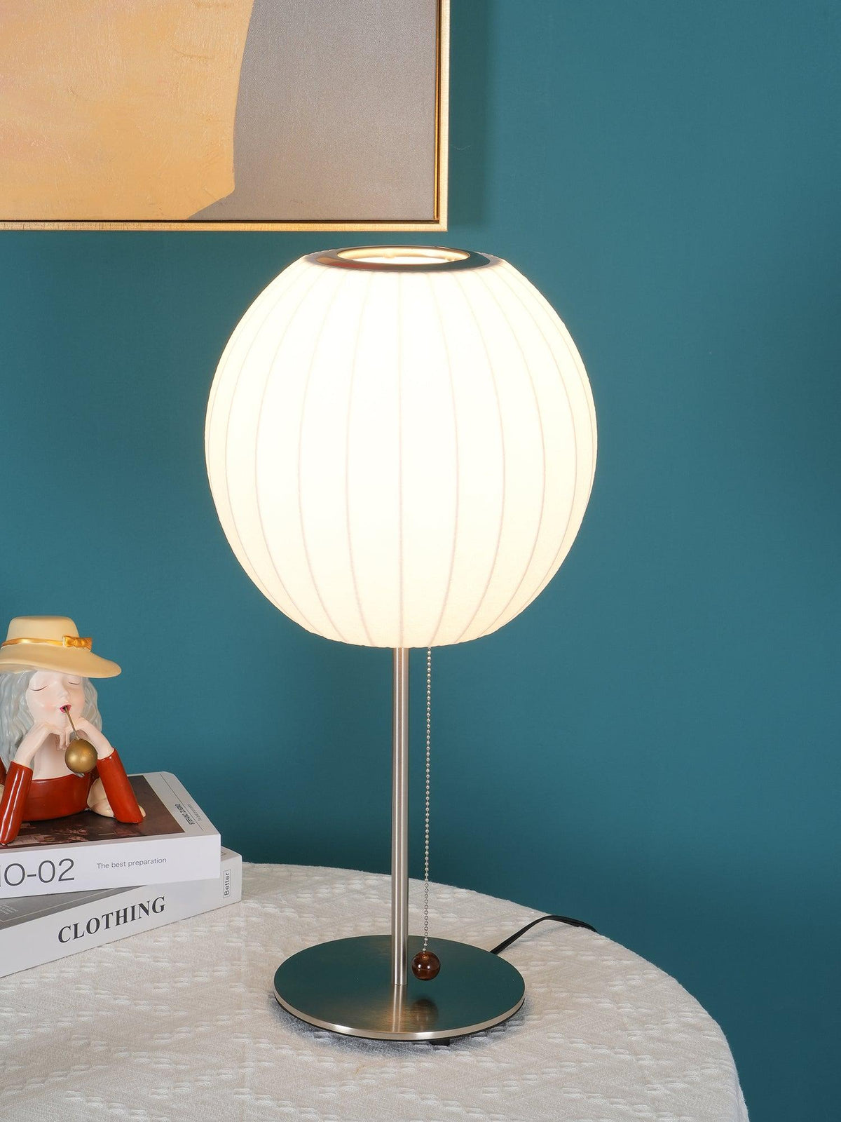 Faux Silk Bubble Table Lamp – detail 16
