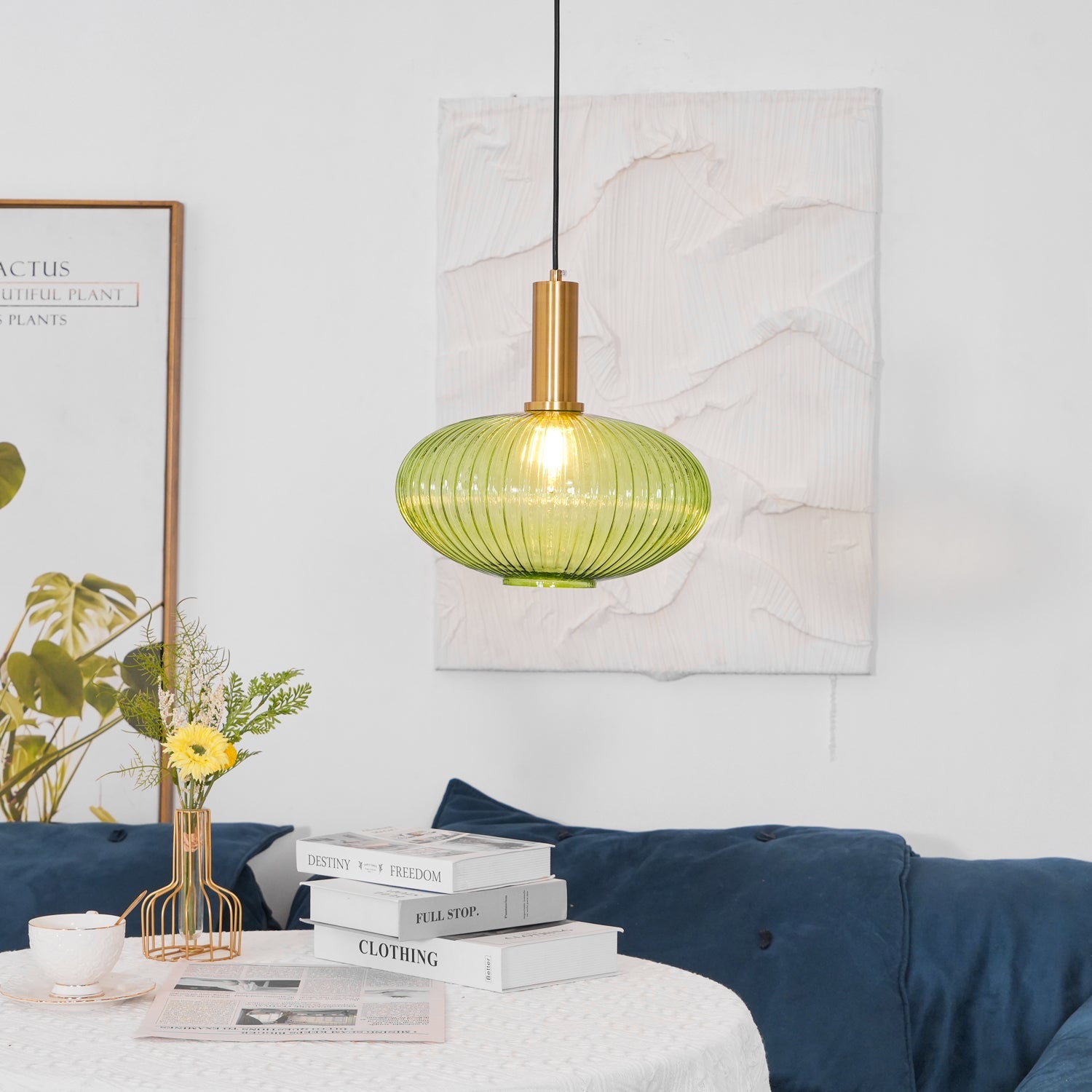 Sagemarro Ribbed Pendant Light