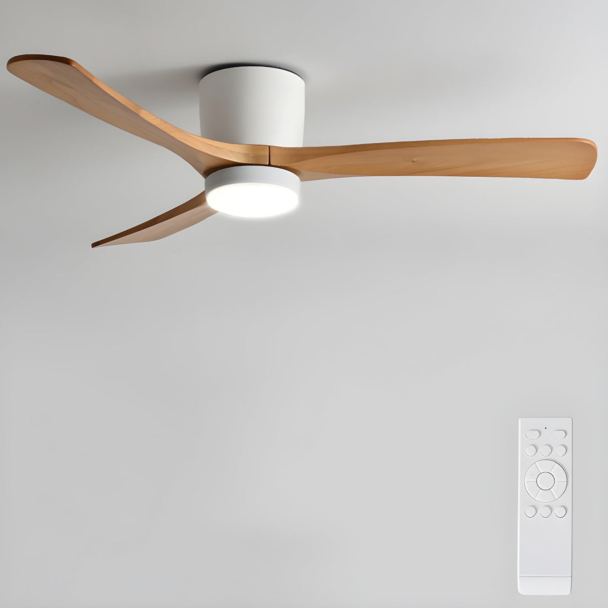 Nordic Wooden Ceiling Fan Light – detail 39
