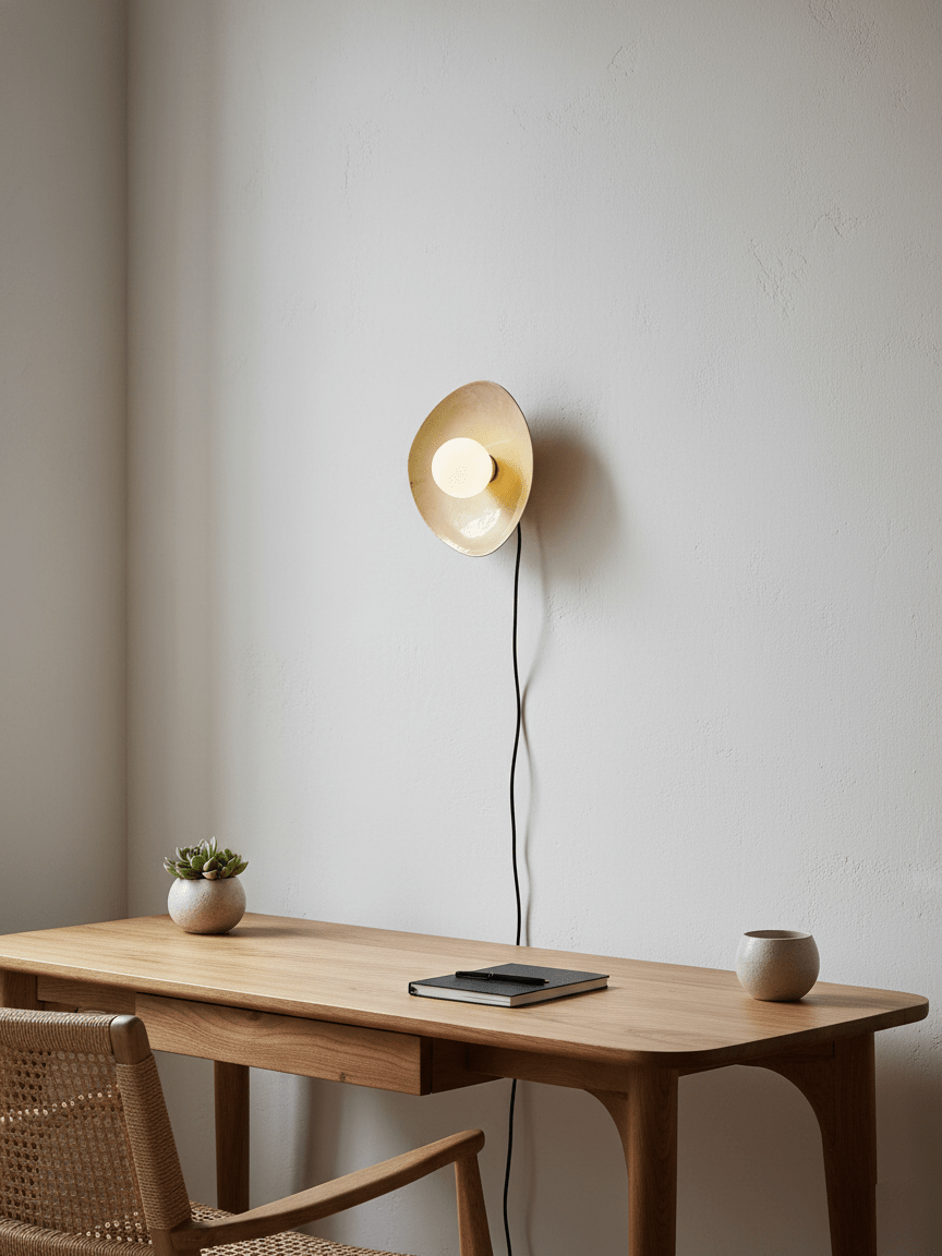 Pebble Disc Plug-in Wall Light – detail 4