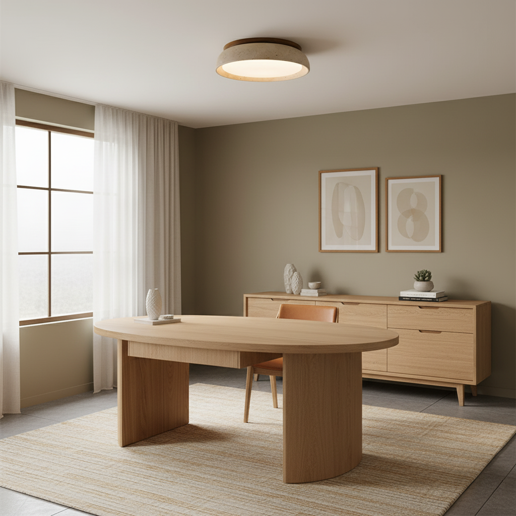 Zanli Travertine Ceiling Light