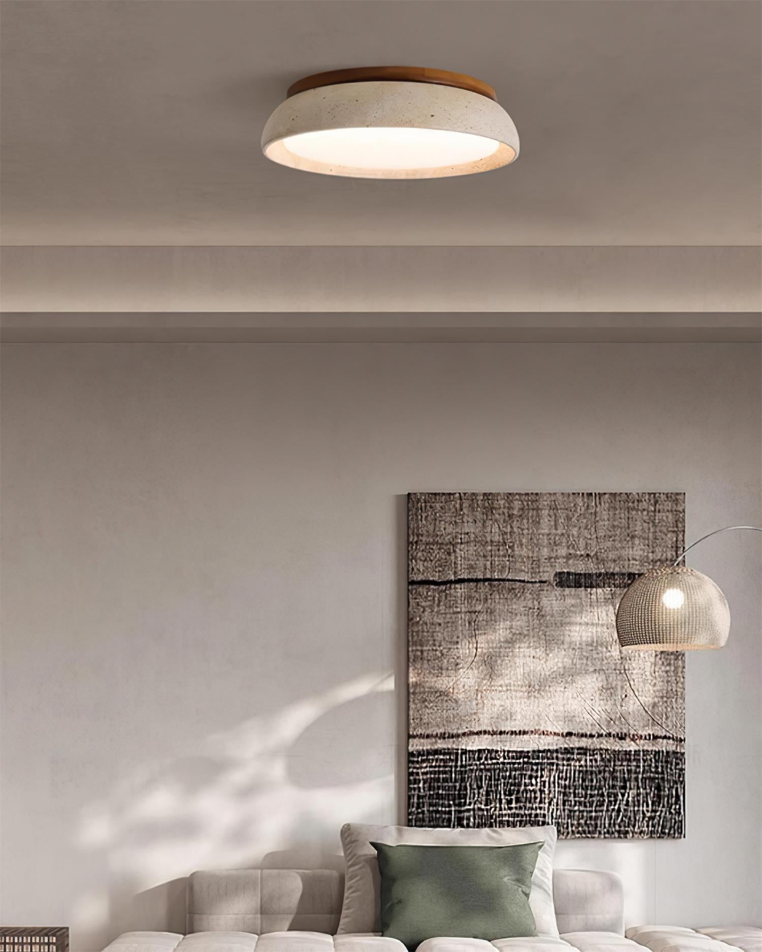 Zanli Travertine Ceiling Light