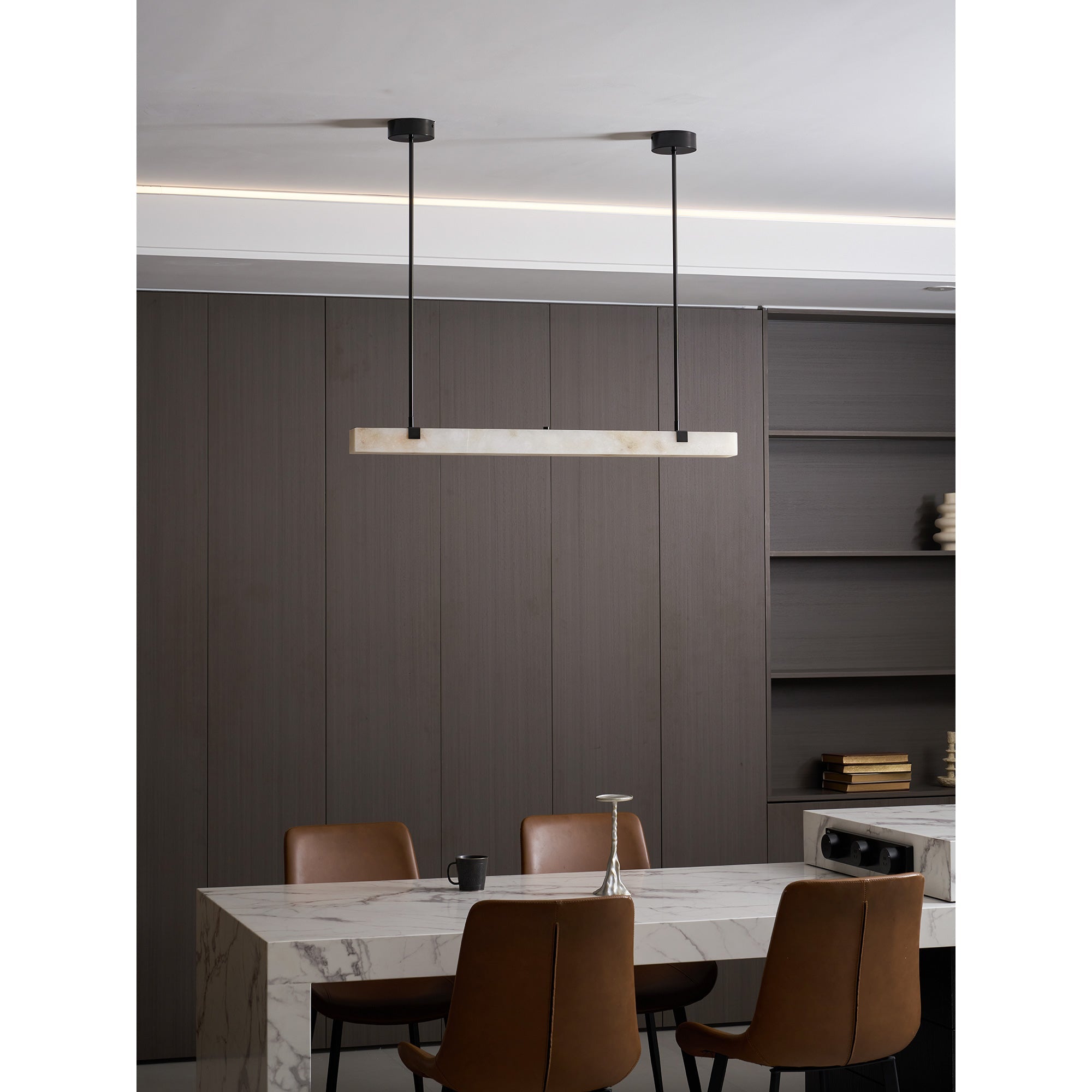 Tavoa Alabaster Linear Chandelier