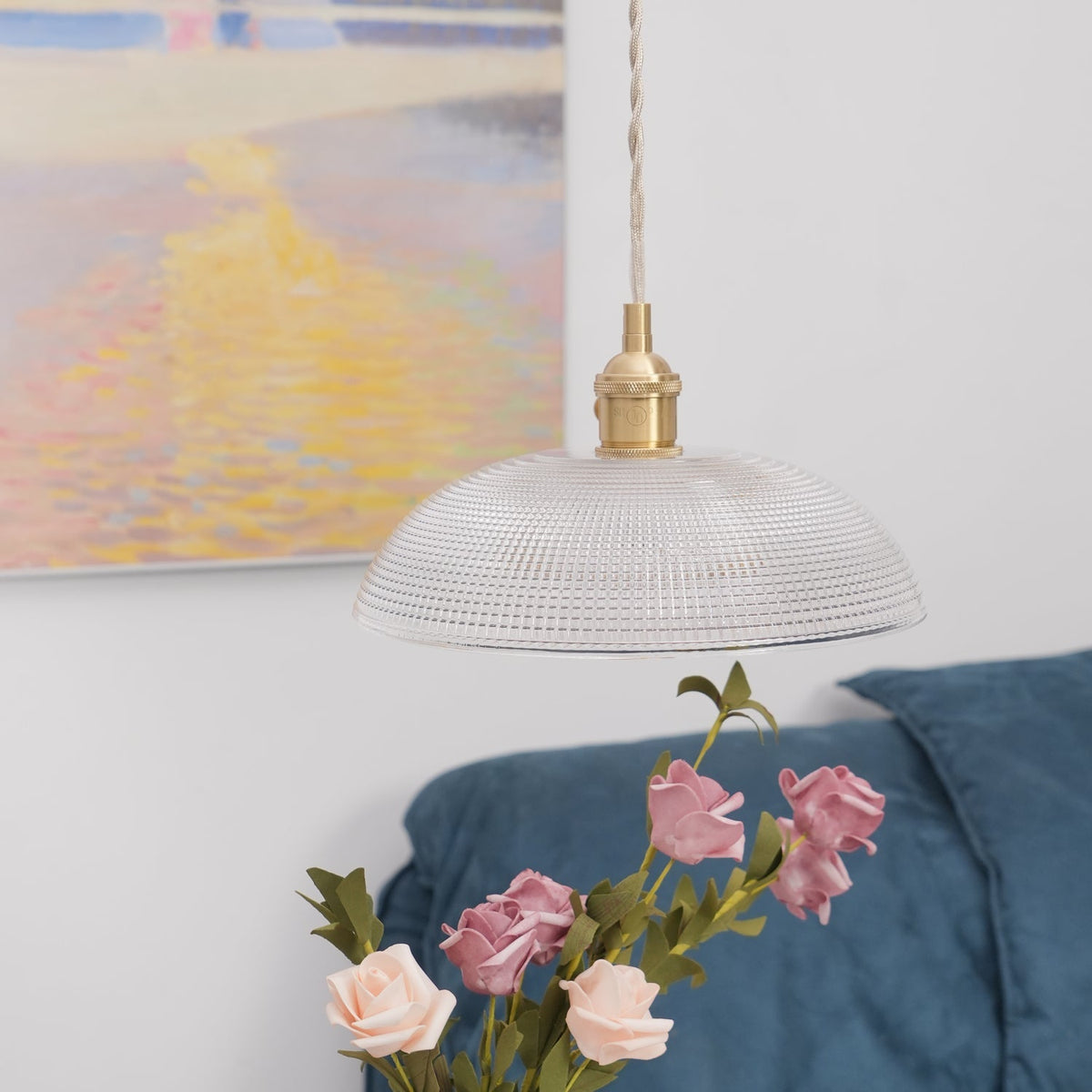 Ribbed Spiral Pendant Light – detail 22