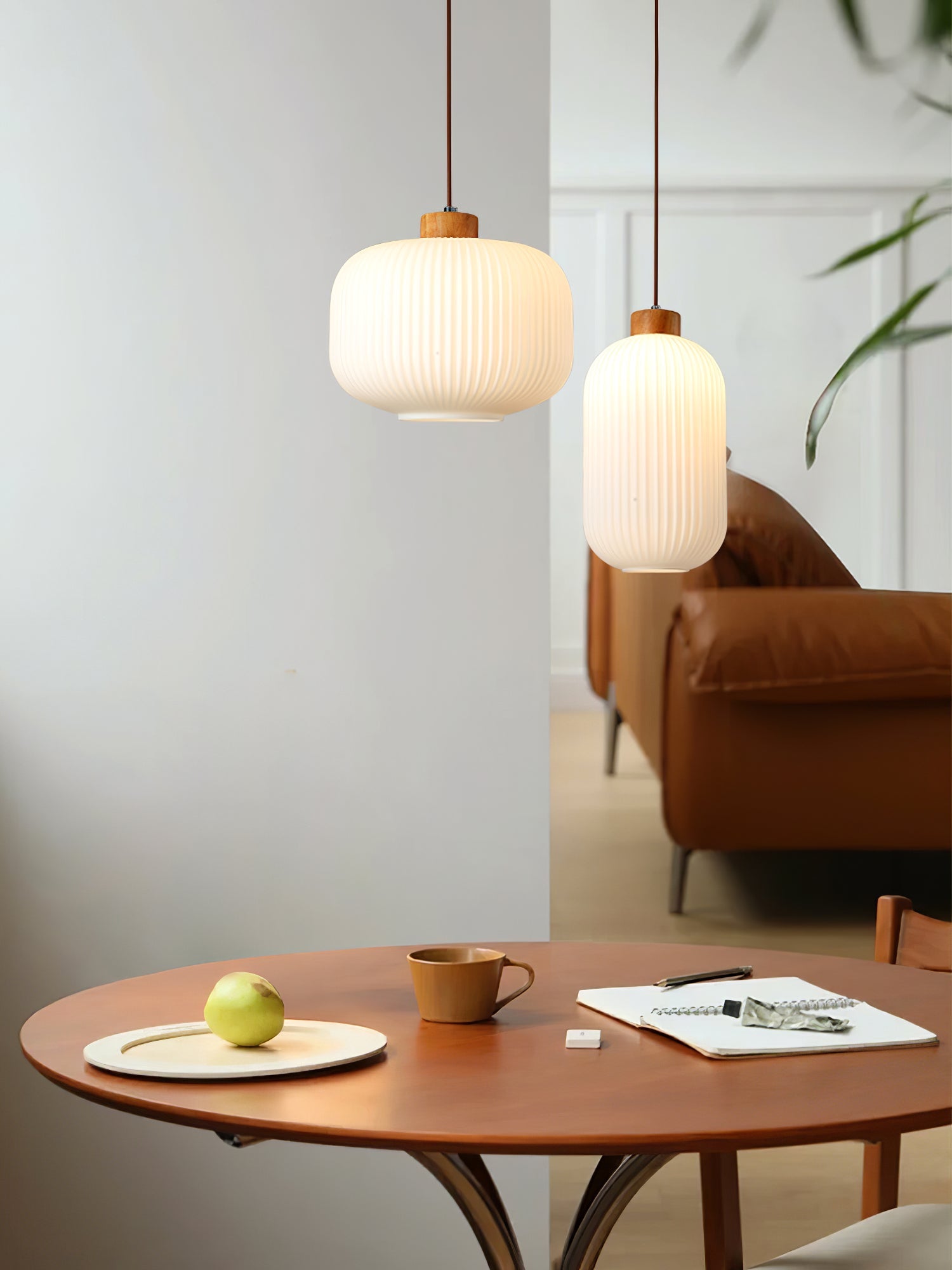 Finwyn Ribbed Pendant Light