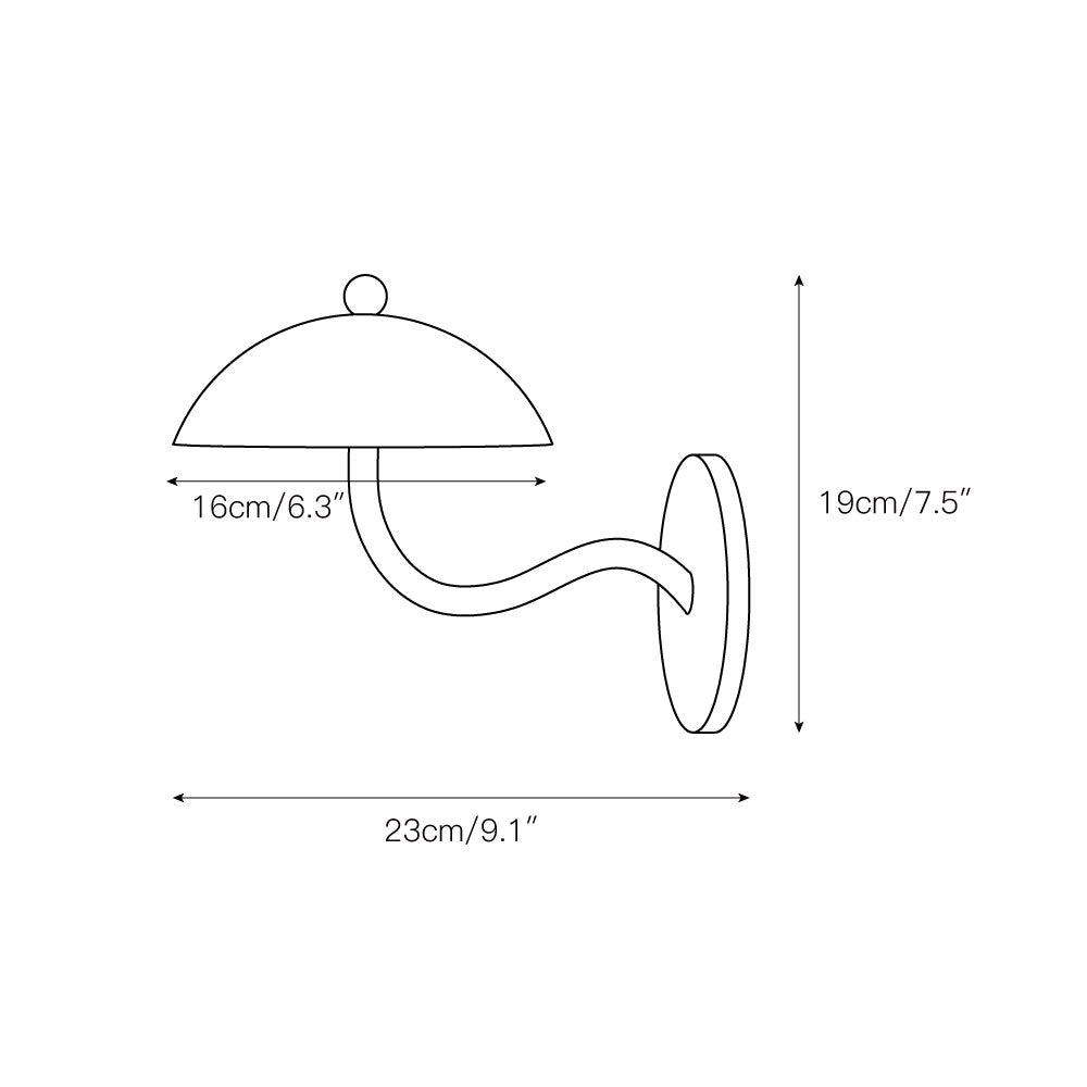 Casnoas Dome Wall Light
