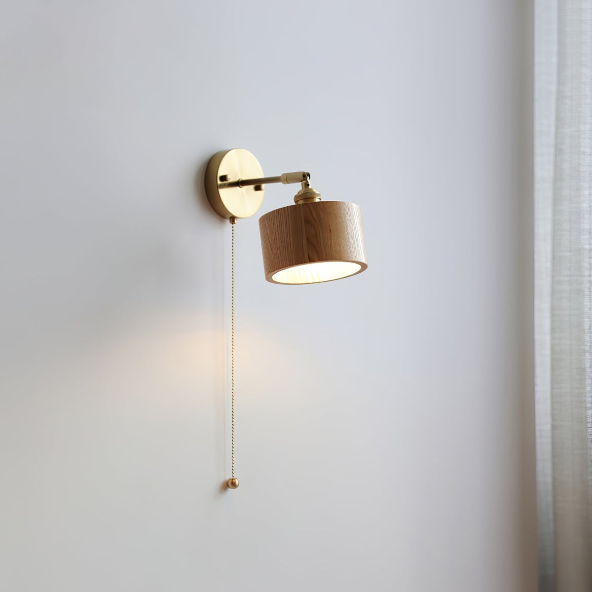 Rotatable Wooden Wall Lamp – detail 7