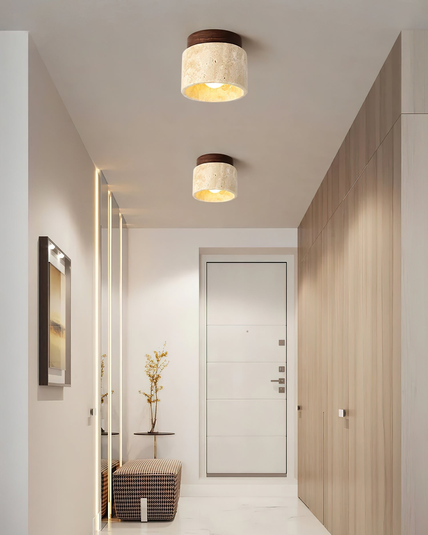 Rilore Travertine Ceiling Light