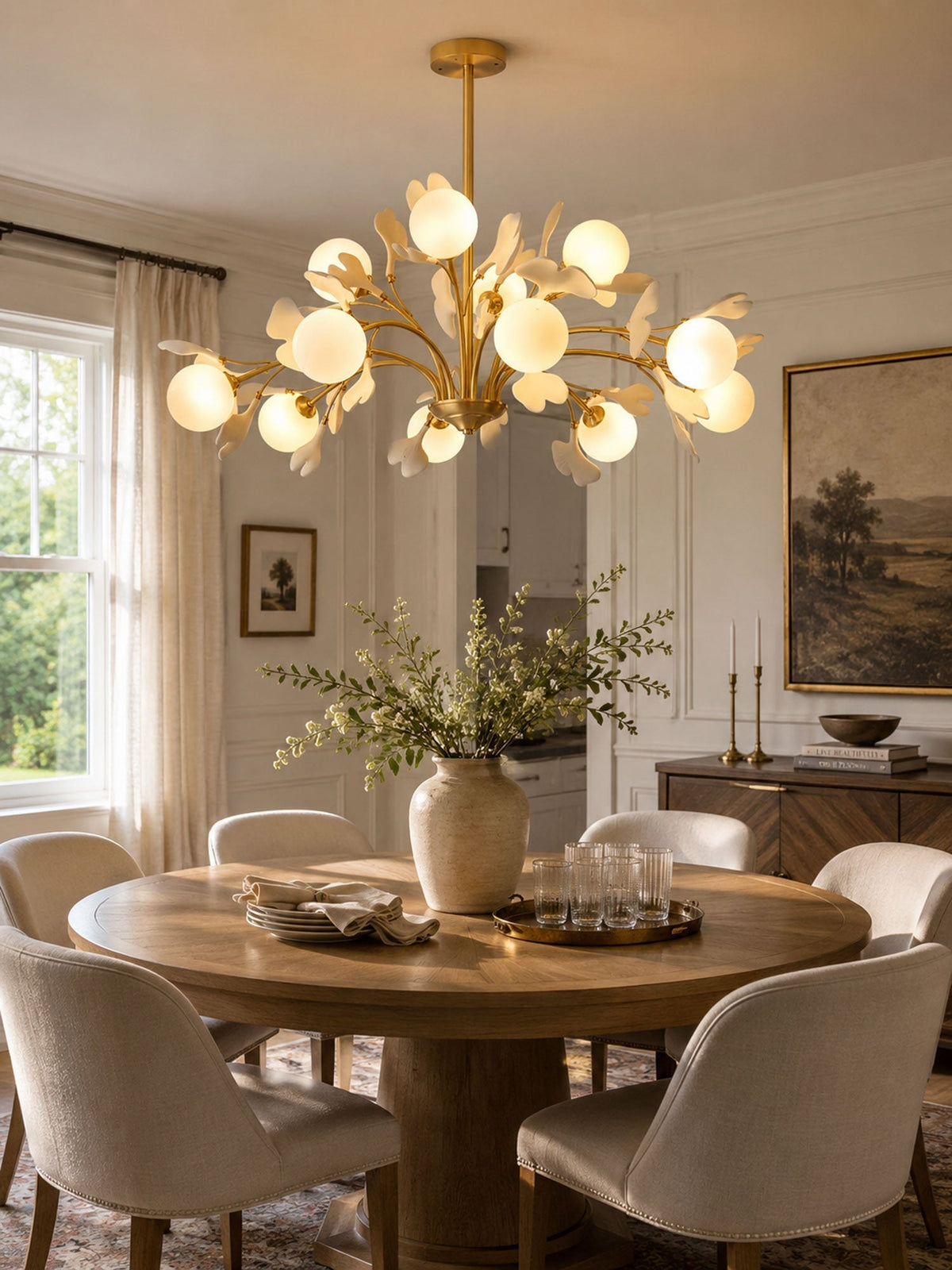 Thalassa Gingko Chandelier – detail 5