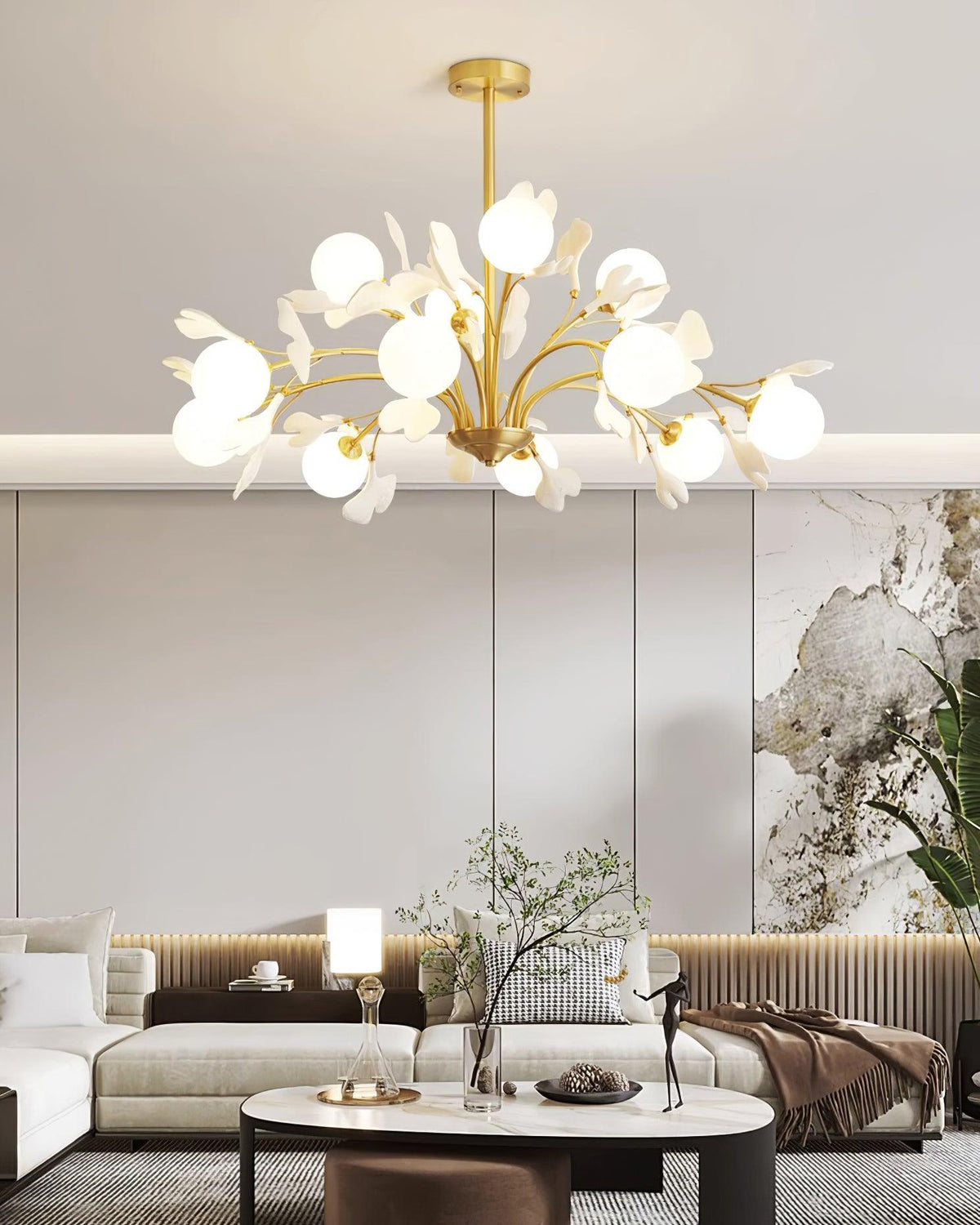 Thalassa Gingko Chandelier – detail 21