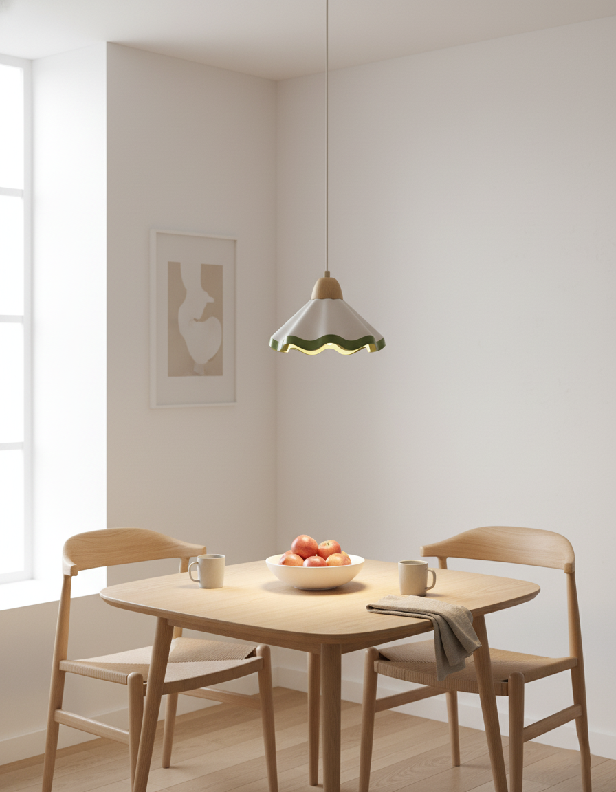 Halenoal Scalloped Pendant Light
