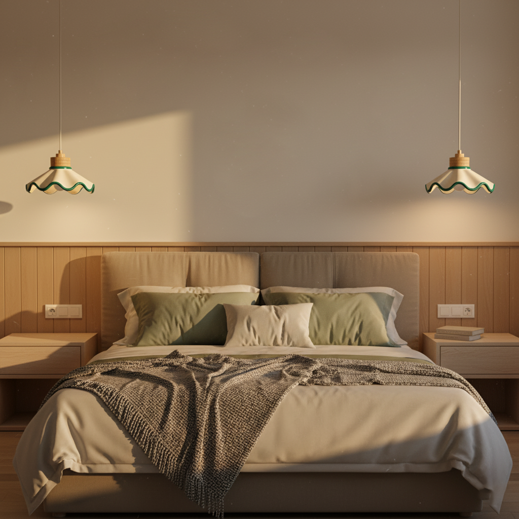 Halenoal Scalloped Pendant Light