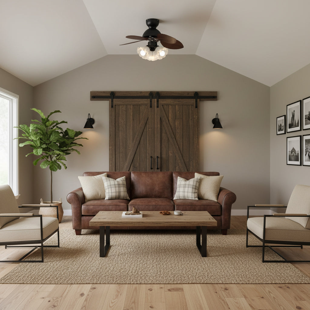 Tropica Palm Ceiling Fan Light – detail 2
