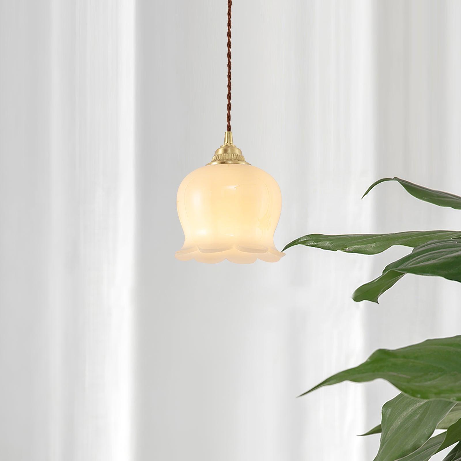 Emaley Flower Pendant Light