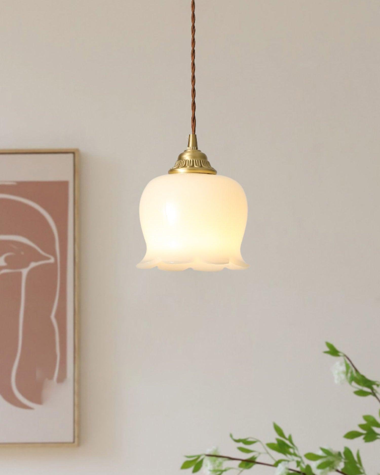Emaley Flower Pendant Light