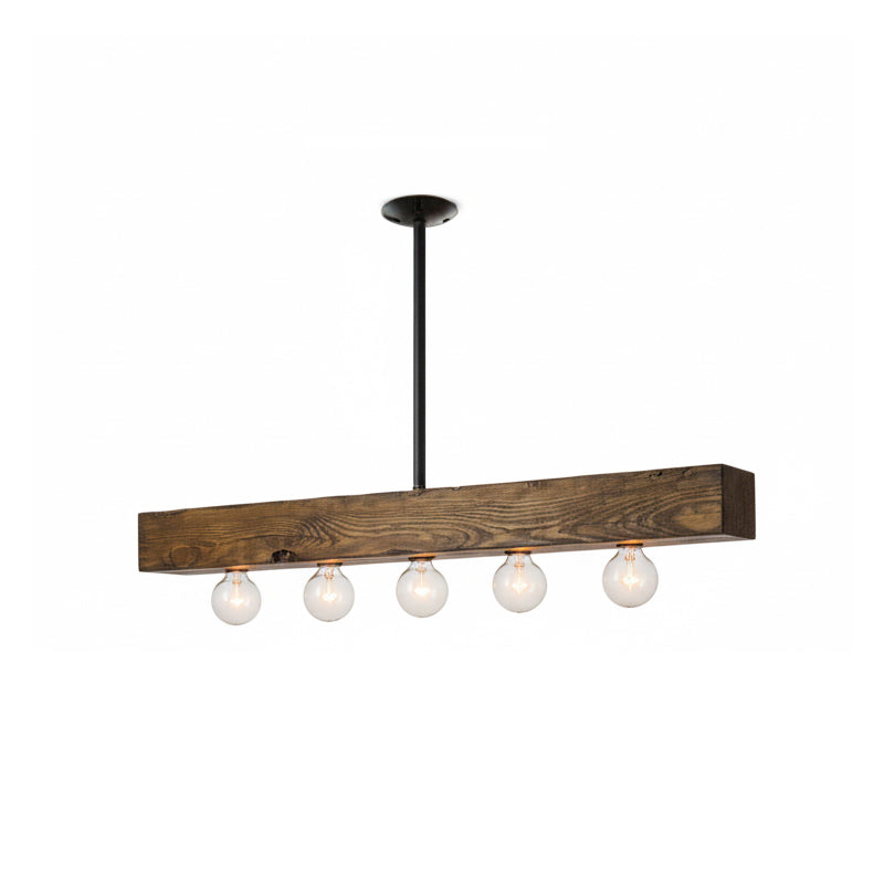 Talivan Linear Wooden Chandelier
