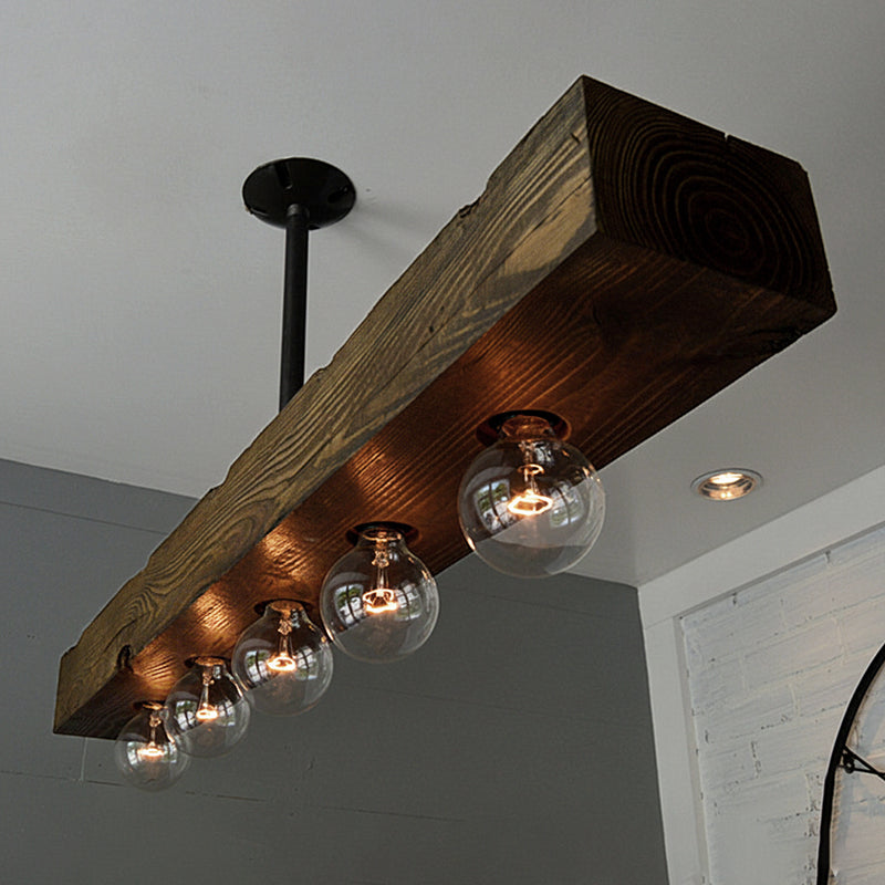 Talivan Linear Wooden Chandelier