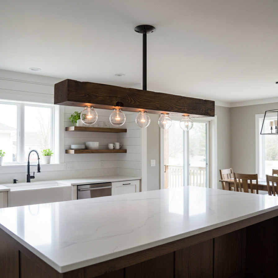 Talivan Linear Wooden Chandelier