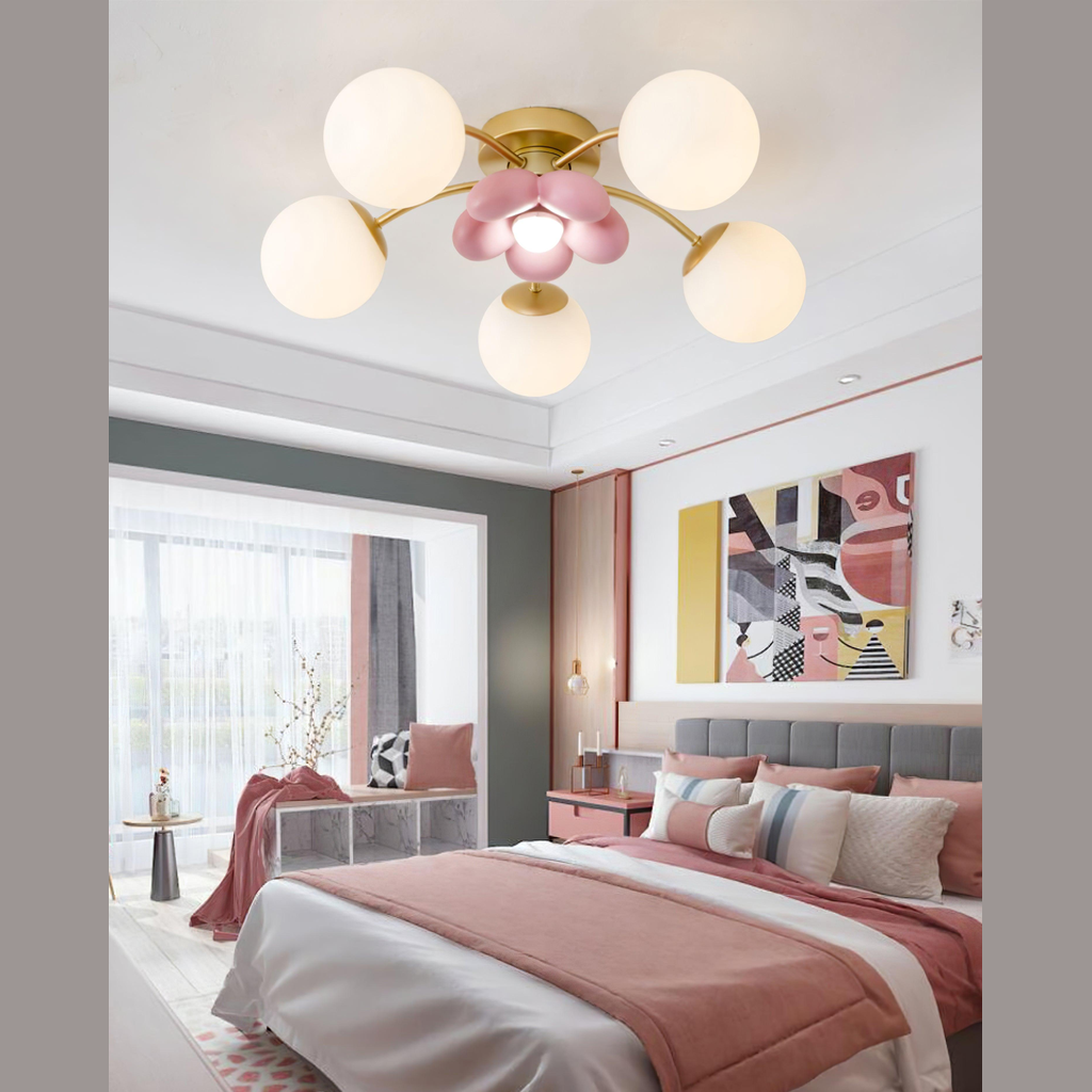 Plafonnier extérieur floral Tamelora