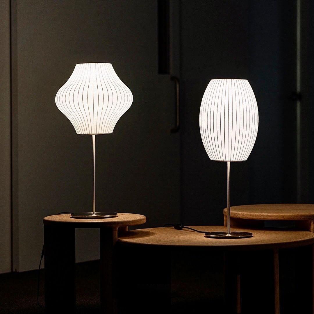 Faux Silk Bubble Table Lamp – detail 2