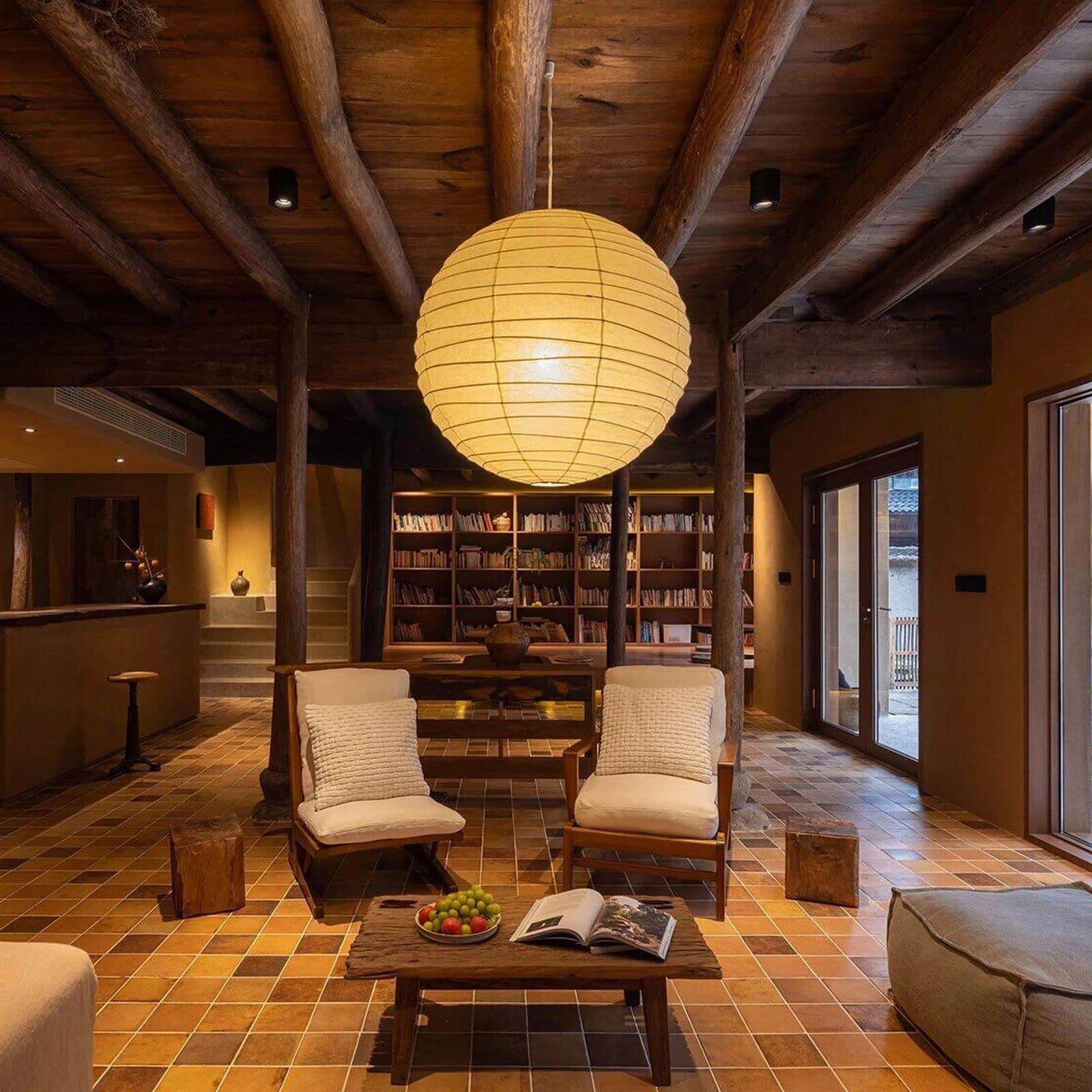 Bayleno Rice Paper Pendant Light