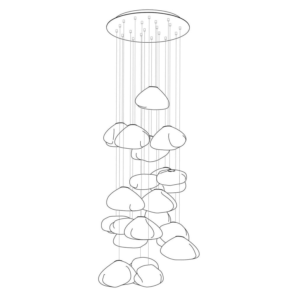 Neroera Sculptural Pendant Light