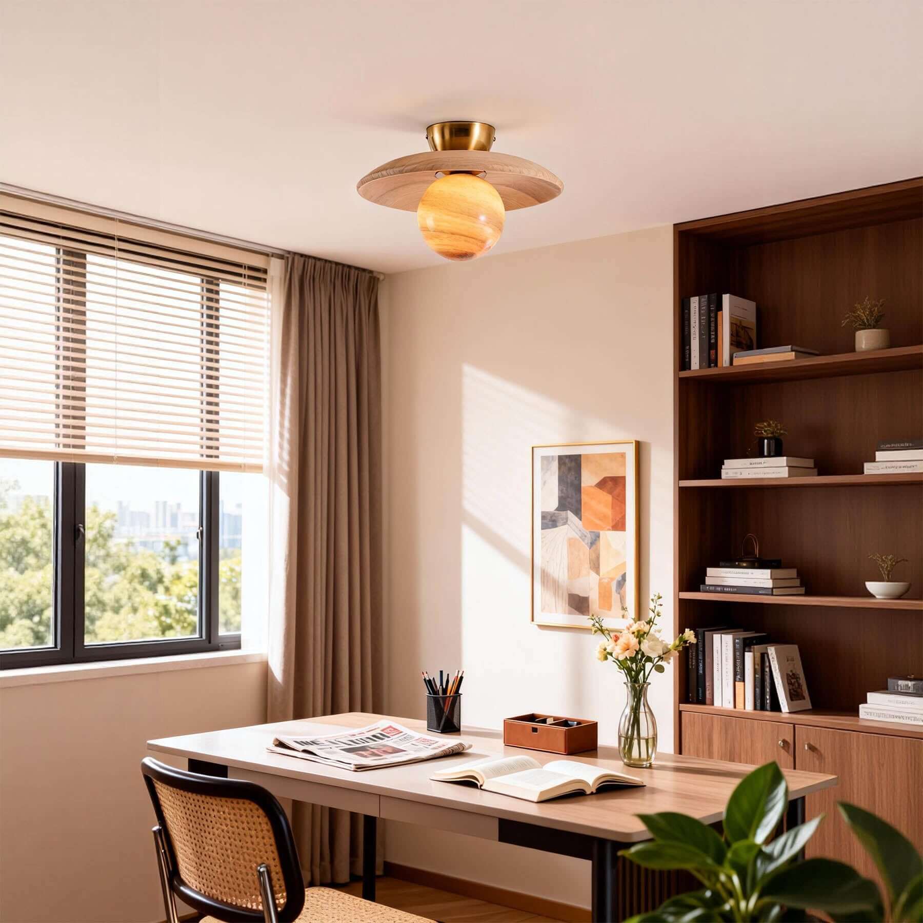 Rivey Round Ceiling Light