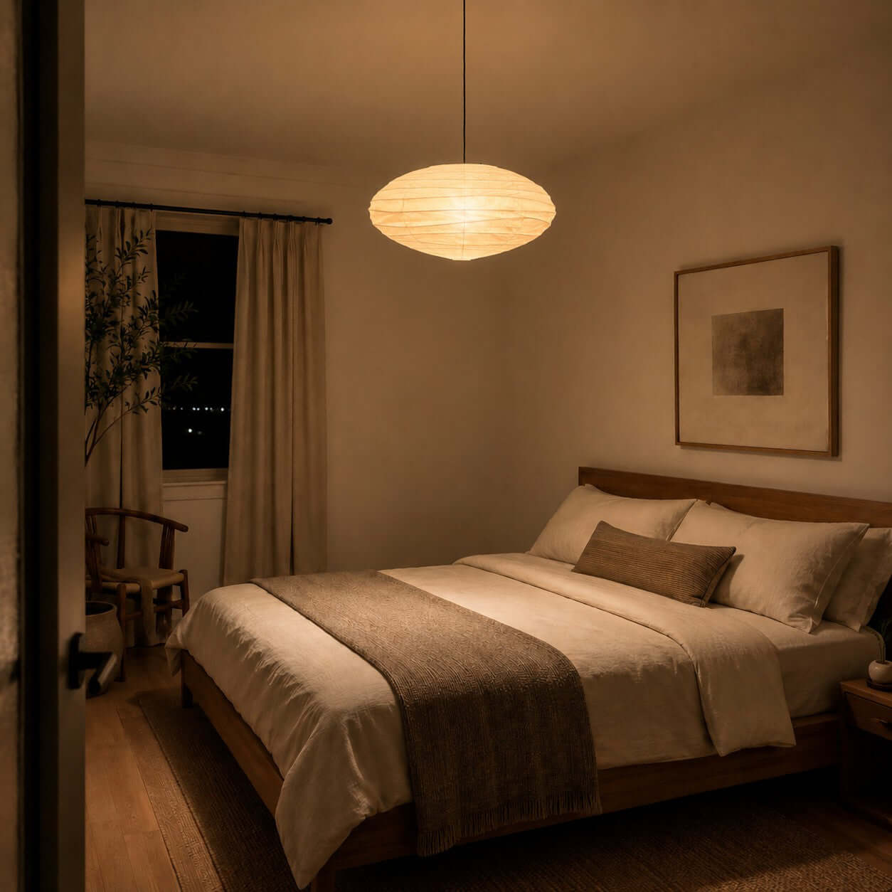 Renbay Rice Paper Pendant Light