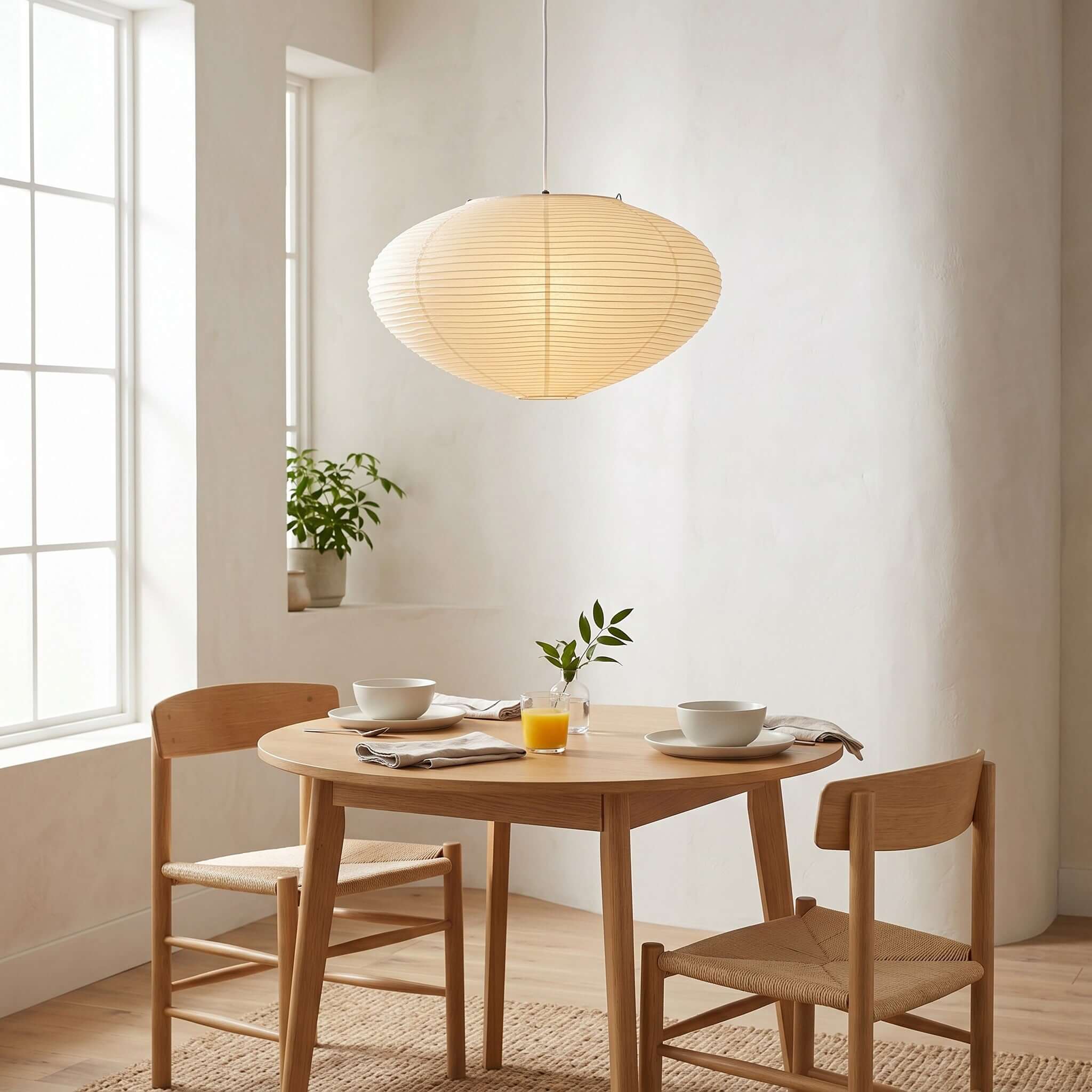 Evlynor Rice Paper Pendant Light
