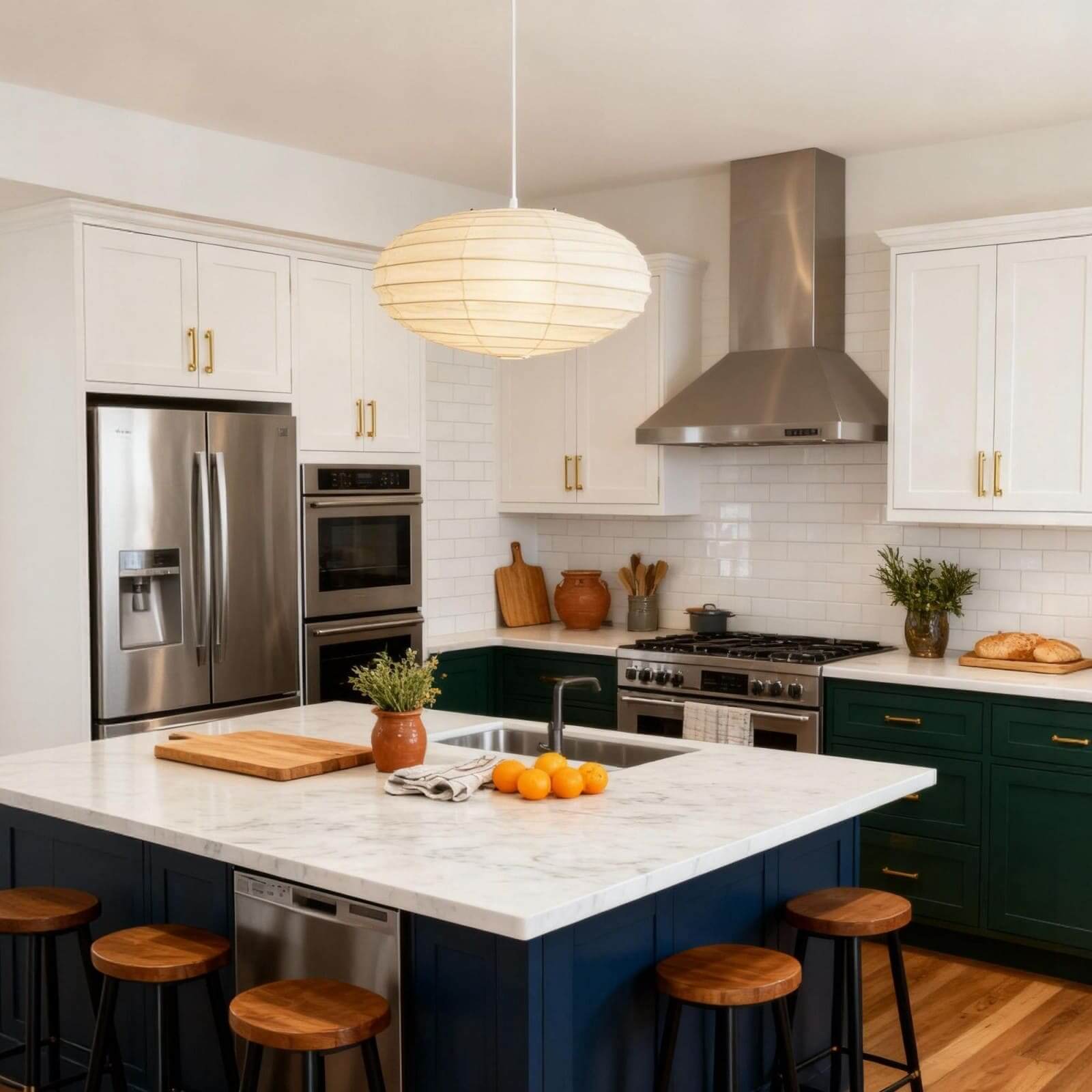 Renbay Rice Paper Pendant Light
